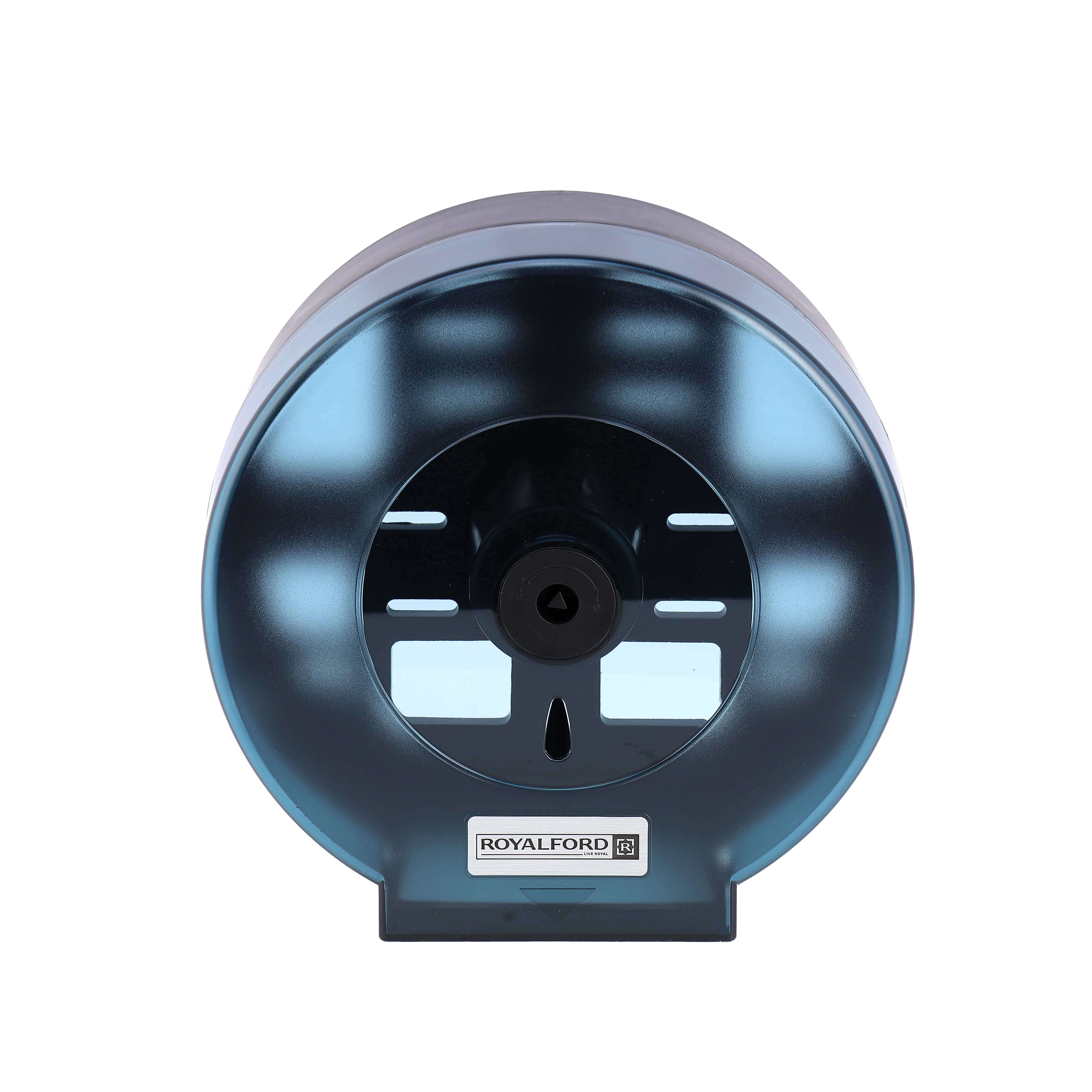 Royalford RF10731 Paper Roll Dispenser |  Durable Hygienic Tissue Holder | Vertical Access Window | ABS Wall Mounted Lockable Design for Bathroom, Restaurant & Hospitals - Image 3