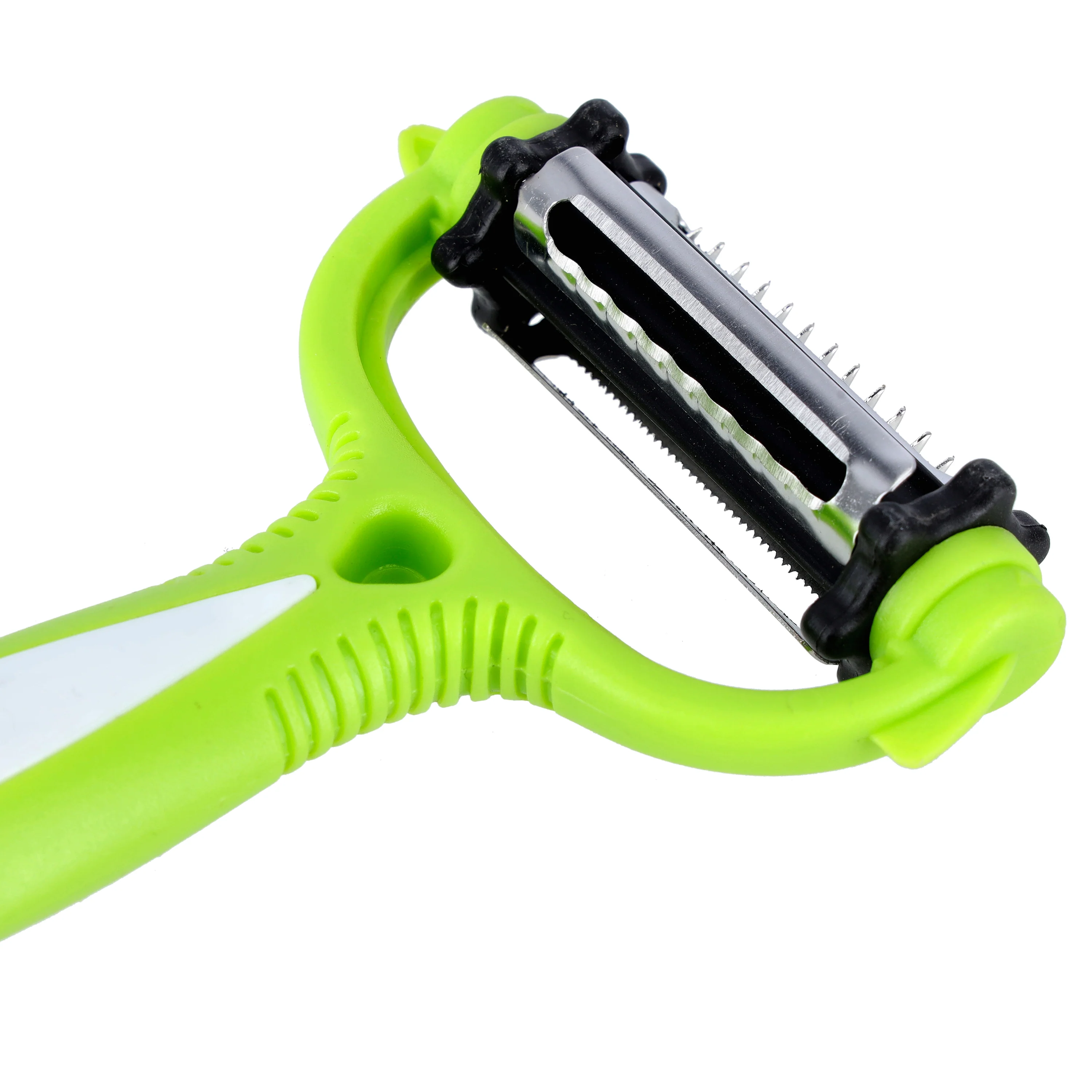 Royalford RF10734 3 in 1 Multifunctional Peeler | Stainless Steel Rotary Blades | Ergonomic Handle | Vegetable, Fruit Peeler, Shredder & Cutter |  Rust Resistant Design - Image 3