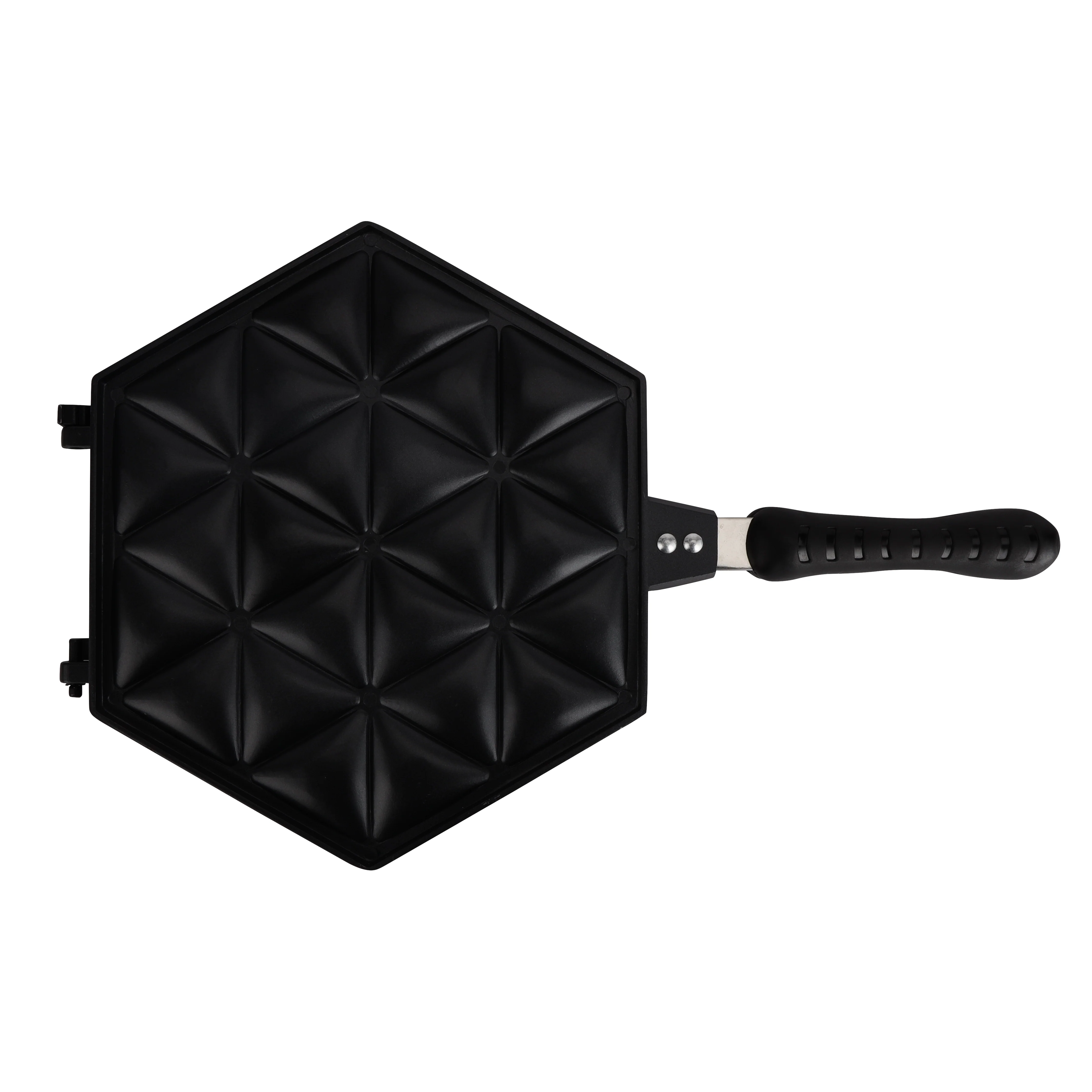 Royalford Samosa Maker RF10745 | Non-Stick Double-Sided Die-Cast Aluminium Plates | Easy Cleaning| Durable | Heat-Resistant Handle & Perfect Crispy Samosas Every Time - Image 4