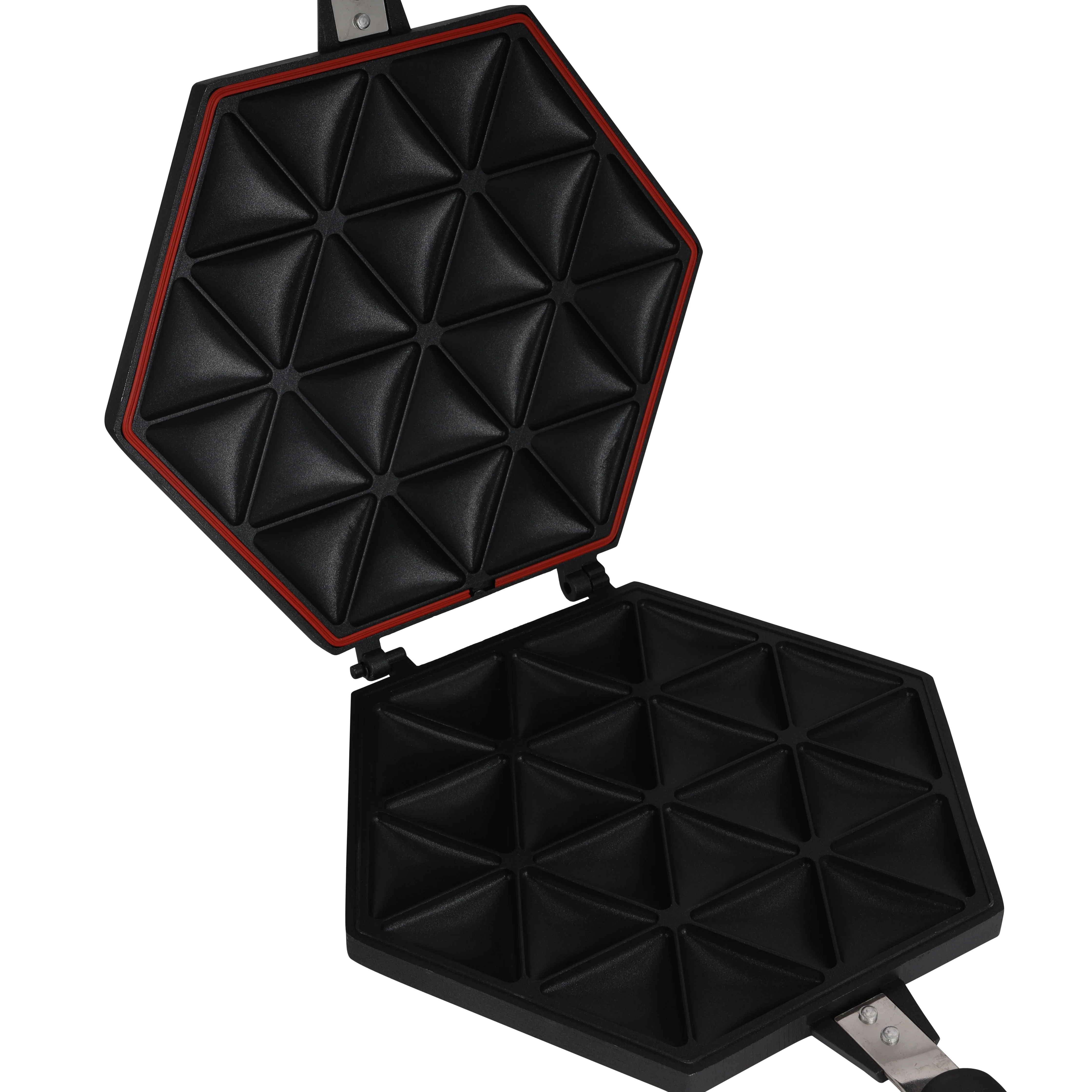Royalford Samosa Maker RF10745 | Non-Stick Double-Sided Die-Cast Aluminium Plates | Easy Cleaning| Durable | Heat-Resistant Handle & Perfect Crispy Samosas Every Time - Image 5