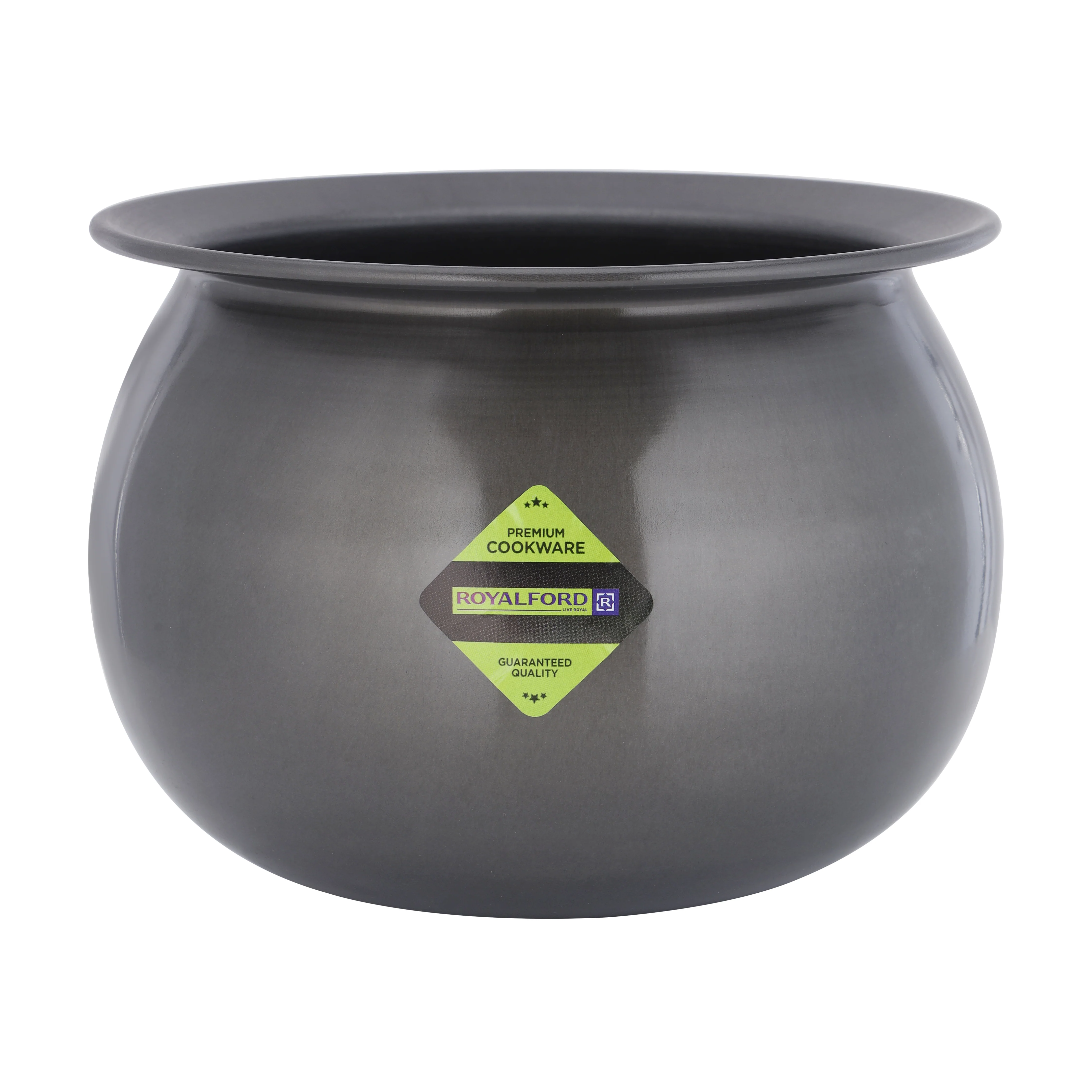 Royalford RF10751 Hard Anodized Rice Pot | 4.0L  Capacity | Steel Lid |  Even Heat Distribution | Durable Food Grade Aluminium Cooking Pot for Rice &  Curry Boiling - Image 3