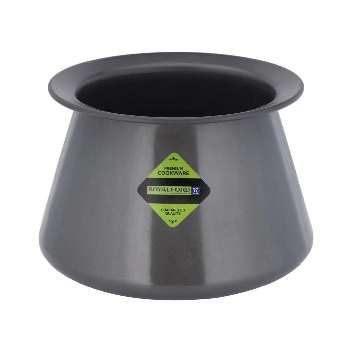 Royalford RF10753 Hard Anodized Curry Pot with Steel Lid|  4.0L  Capacity | Durable Food Grade Aluminium Cookware | Quick Even Heat Distribution for Large Family Cooking - Image 2