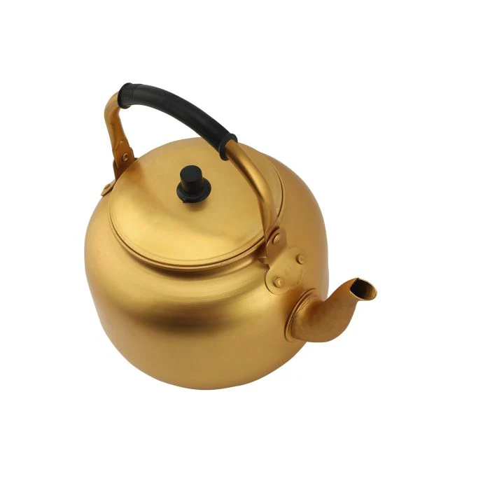 Royalford RF10769 Golden-Finish Aluminium Tea Kettle | 4.0 Litre | Rust & Corrosion-Resistant Body | Induction Compatible Kettle with Comfortable Anti-Scald Handle - Image 4