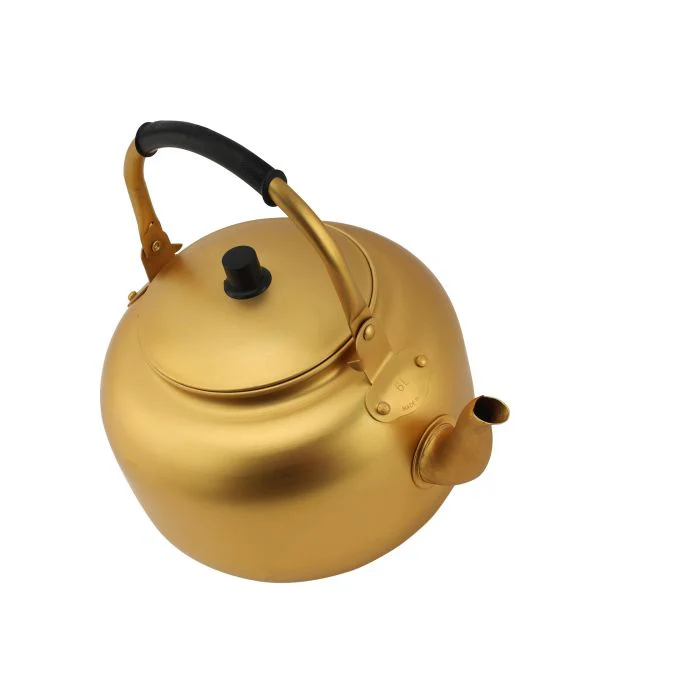 Royalford RF10770 6.0L Golden-Finish Aluminium Tea Kettle | Induction Compatible Tea Pot | Anti-Scald Comfortable Handle | Rust & Corrosion Resistant Body for Safe Use - Image 4