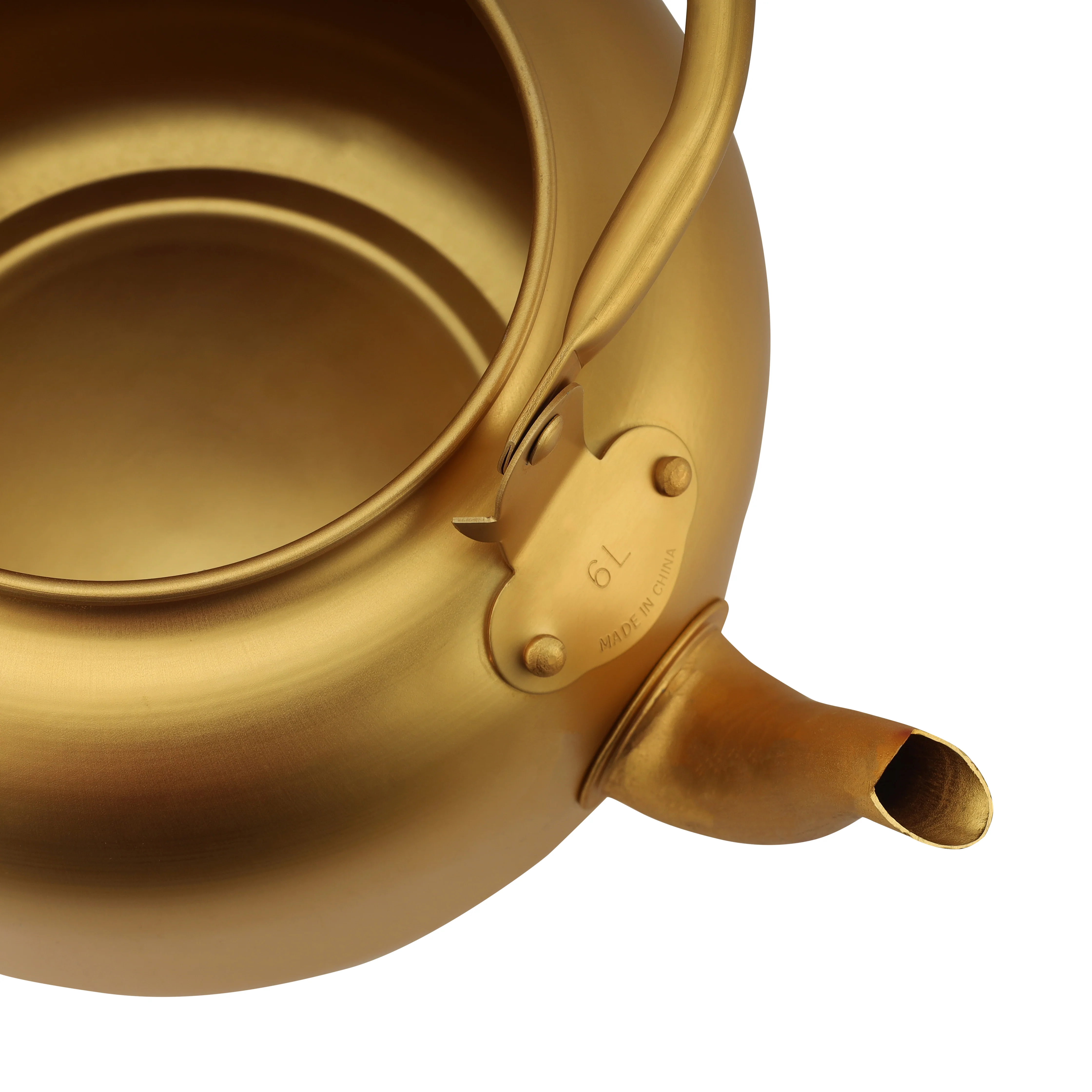 Royalford RF10770 6.0L Golden-Finish Aluminium Tea Kettle | Induction Compatible Tea Pot | Anti-Scald Comfortable Handle | Rust & Corrosion Resistant Body for Safe Use - Image 5