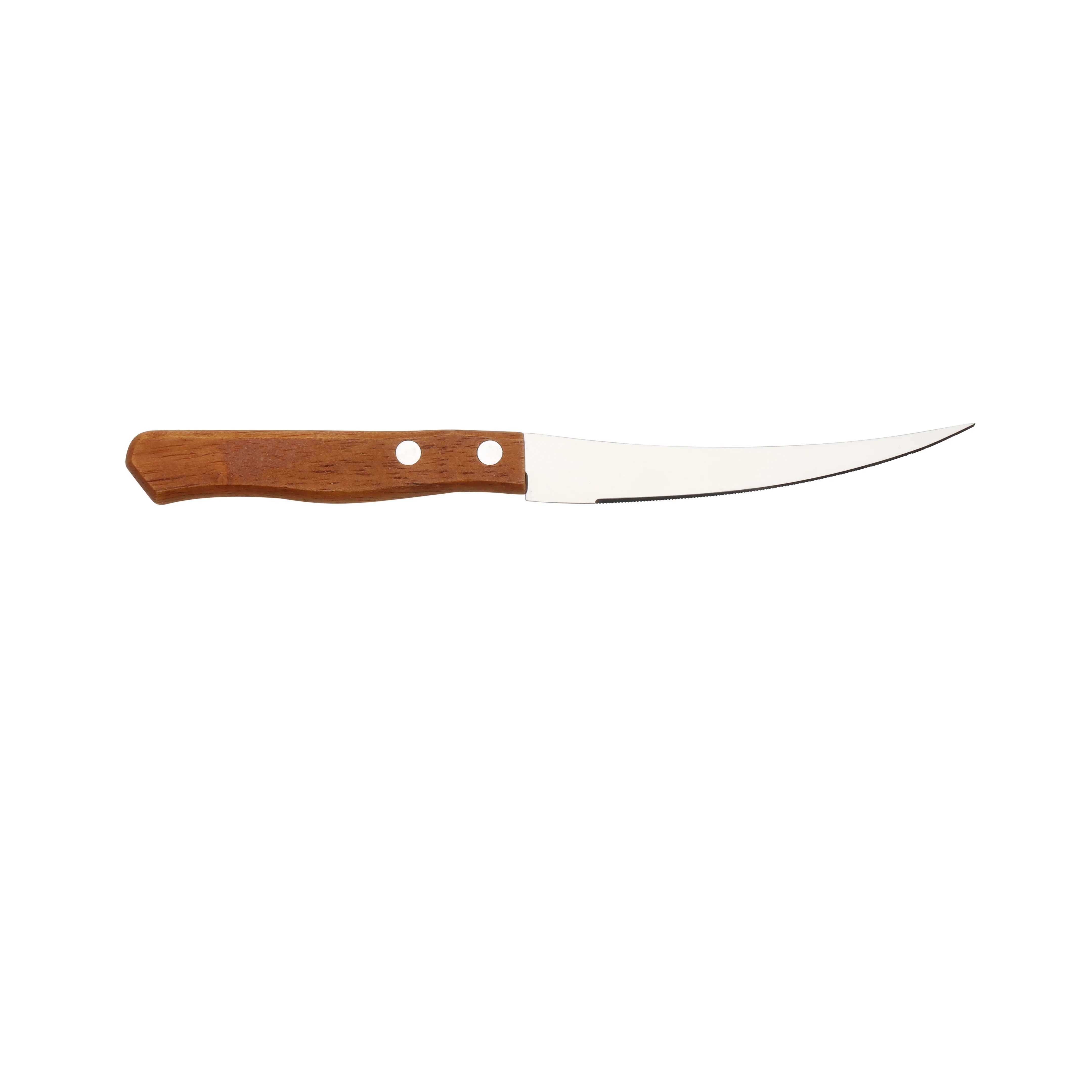 Royalford RF10771 Fruit Knife Set| 2PCS with sharp serrated stainless steel blades & durable wooden handles| for slicing fruits and vegetables ease & precision| - Image 3