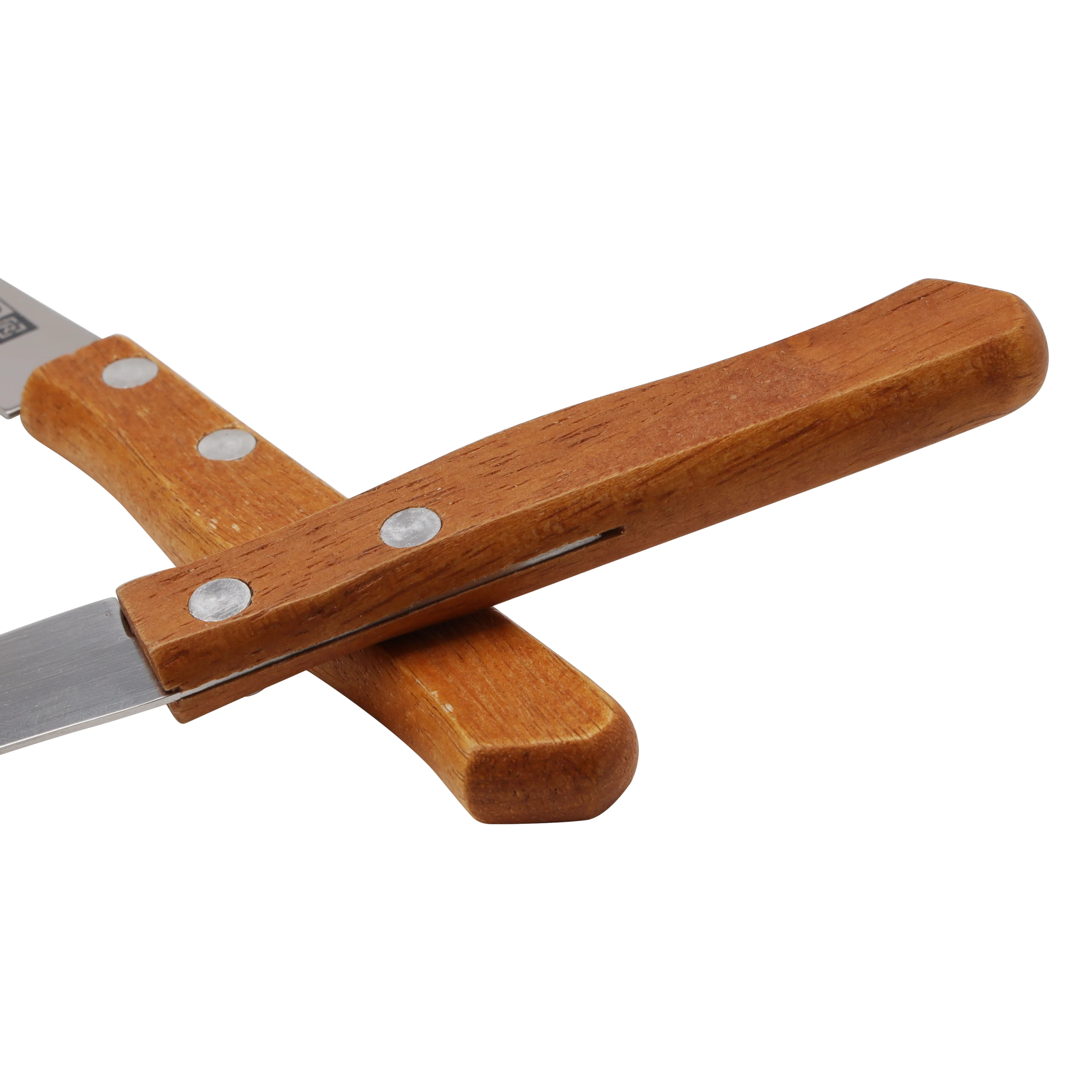 Royalford RF10771 Fruit Knife Set| 2PCS with sharp serrated stainless steel blades & durable wooden handles| for slicing fruits and vegetables ease & precision| - Image 4