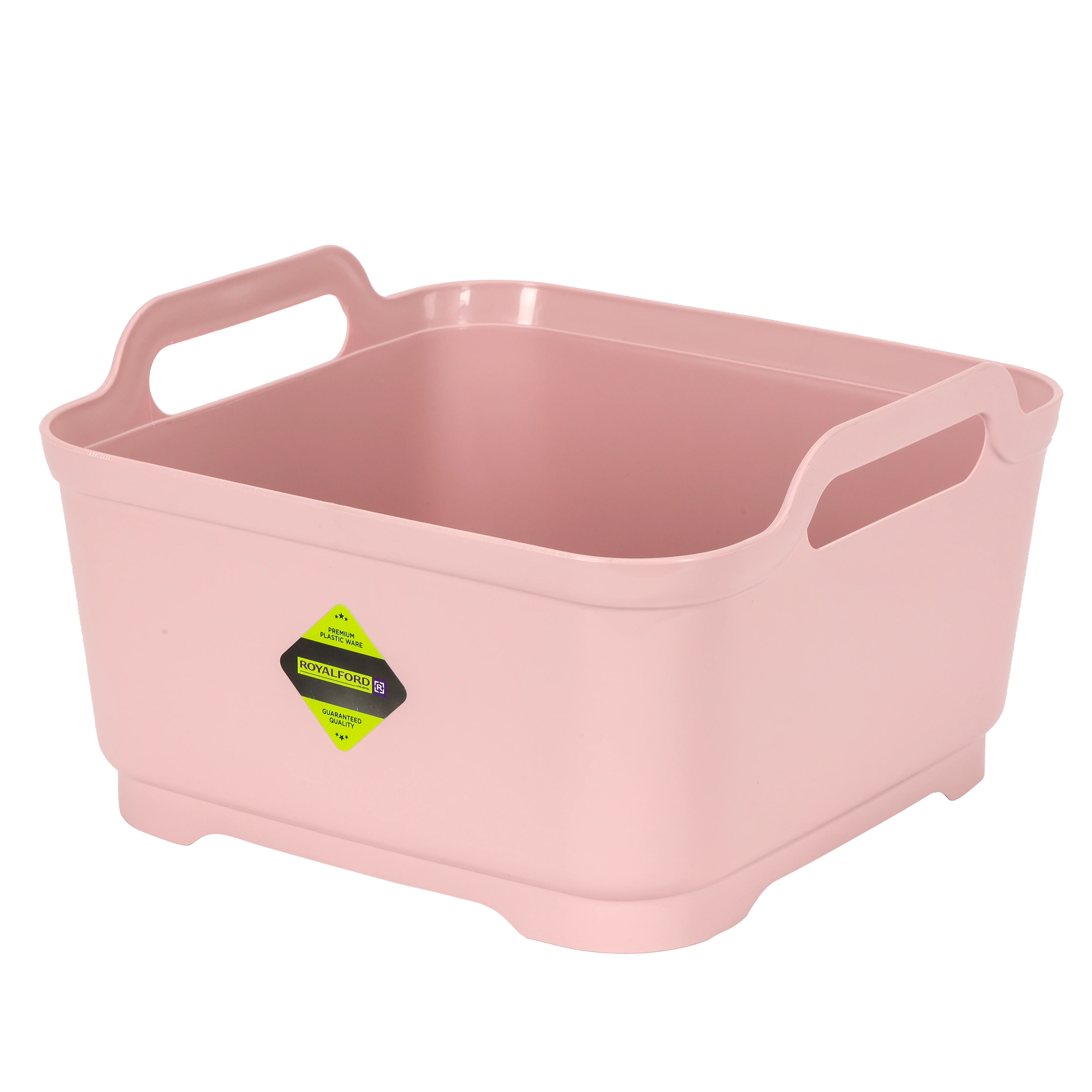 Royalford RF10874 9L Square Basket with Filter |BPA Free Plastic Utility Basket | Drain Plug| Multipurpose Kitchen Washing, Draining & Storage Organizer |Multipurpose use - Image 2