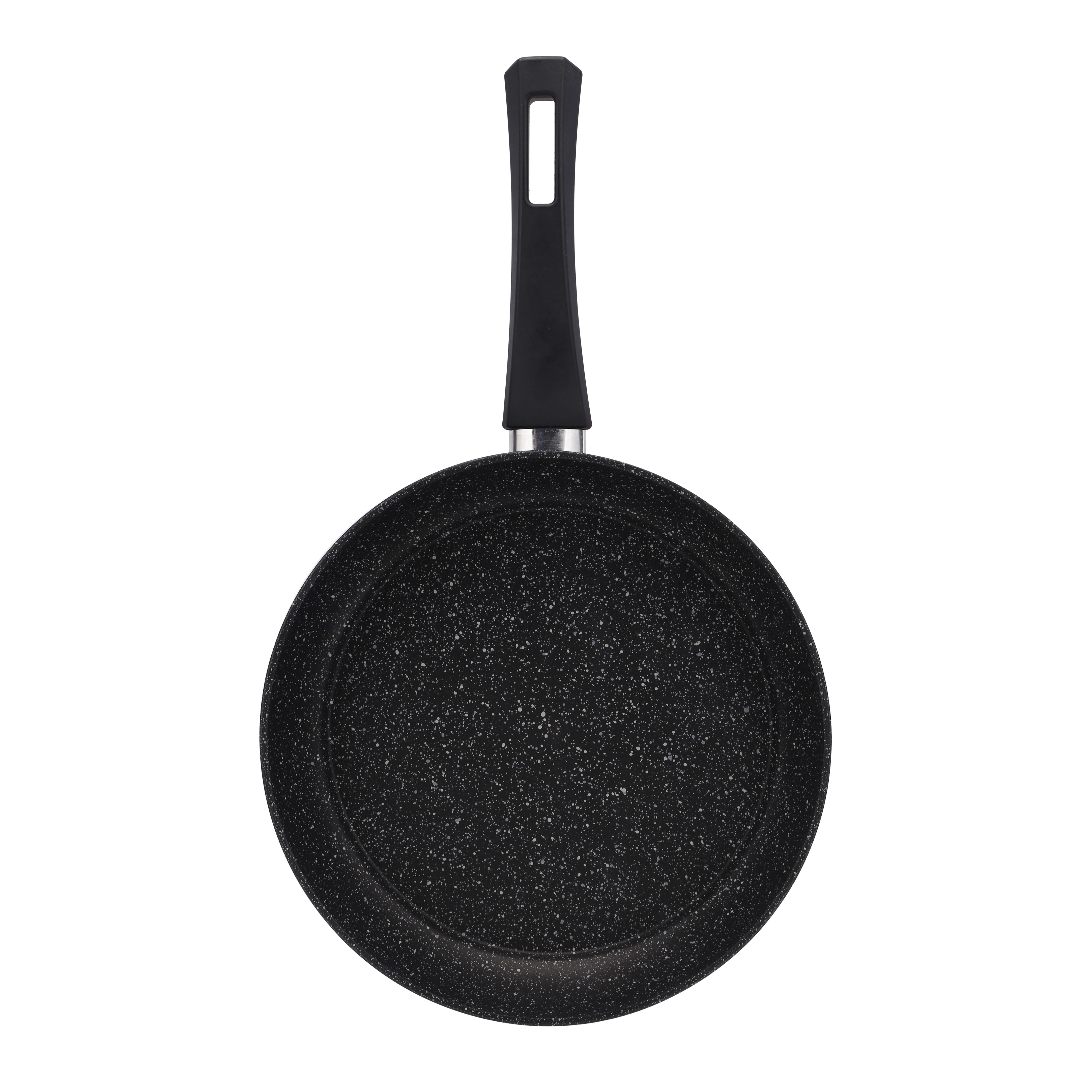 Royalford RF10980 Gabbro Granite Coated Cookware Set | 7 Pieces Non-Stick Aluminium Pots and Pans | Tempered Glass Lids | Even Heat Distribution | PTFE & PFOA Free - Image 5