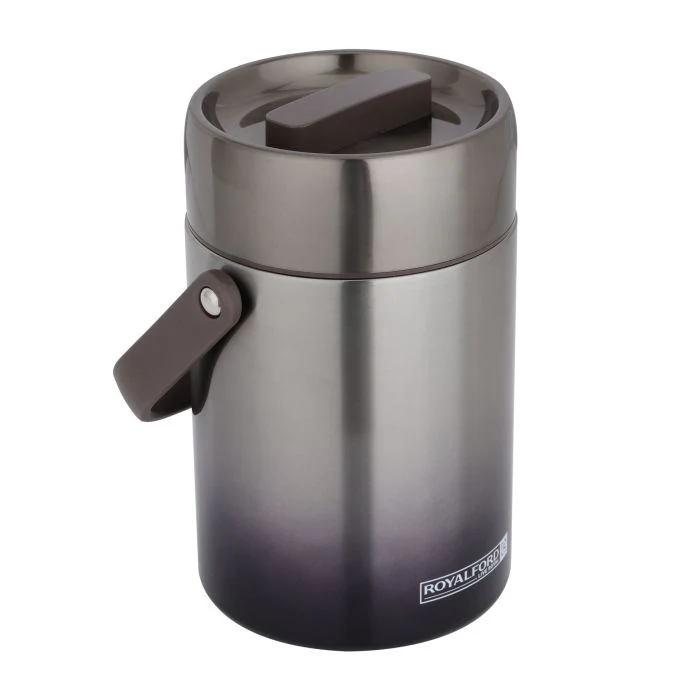 Royalford RF10985 Double Wall Vacuum Insulated Lunch Box 2.0L | 304 Stainless Steel Containers |PP Inner Lids | Easy Carry Handle for Office, School & Travel Use - Image 2