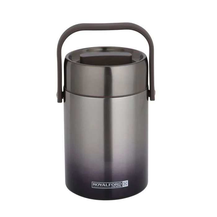 Royalford RF10985 Double Wall Vacuum Insulated Lunch Box 2.0L | 304 Stainless Steel Containers |PP Inner Lids | Easy Carry Handle for Office, School & Travel Use - Image 3