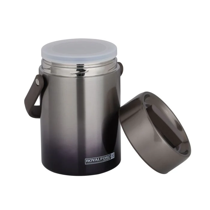 Royalford RF10985 Double Wall Vacuum Insulated Lunch Box 2.0L | 304 Stainless Steel Containers |PP Inner Lids | Easy Carry Handle for Office, School & Travel Use - Image 4