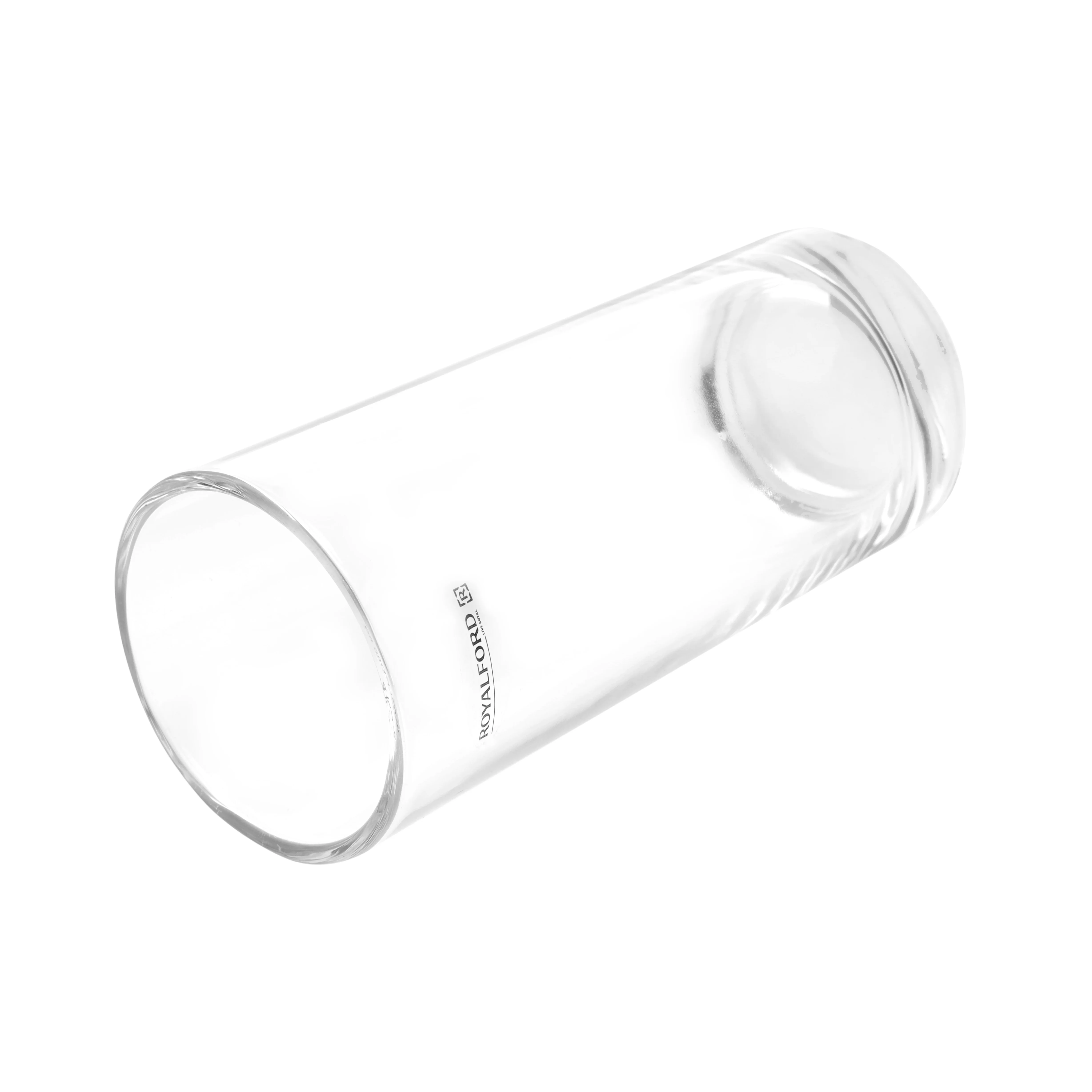 Royalford RF1101-GT6 3 Pcs Glass Tumbler Set| made from clear durable glass and elegant design| perfect for water, juice, soft drinks, sturdy base, and daily use| - Image 5