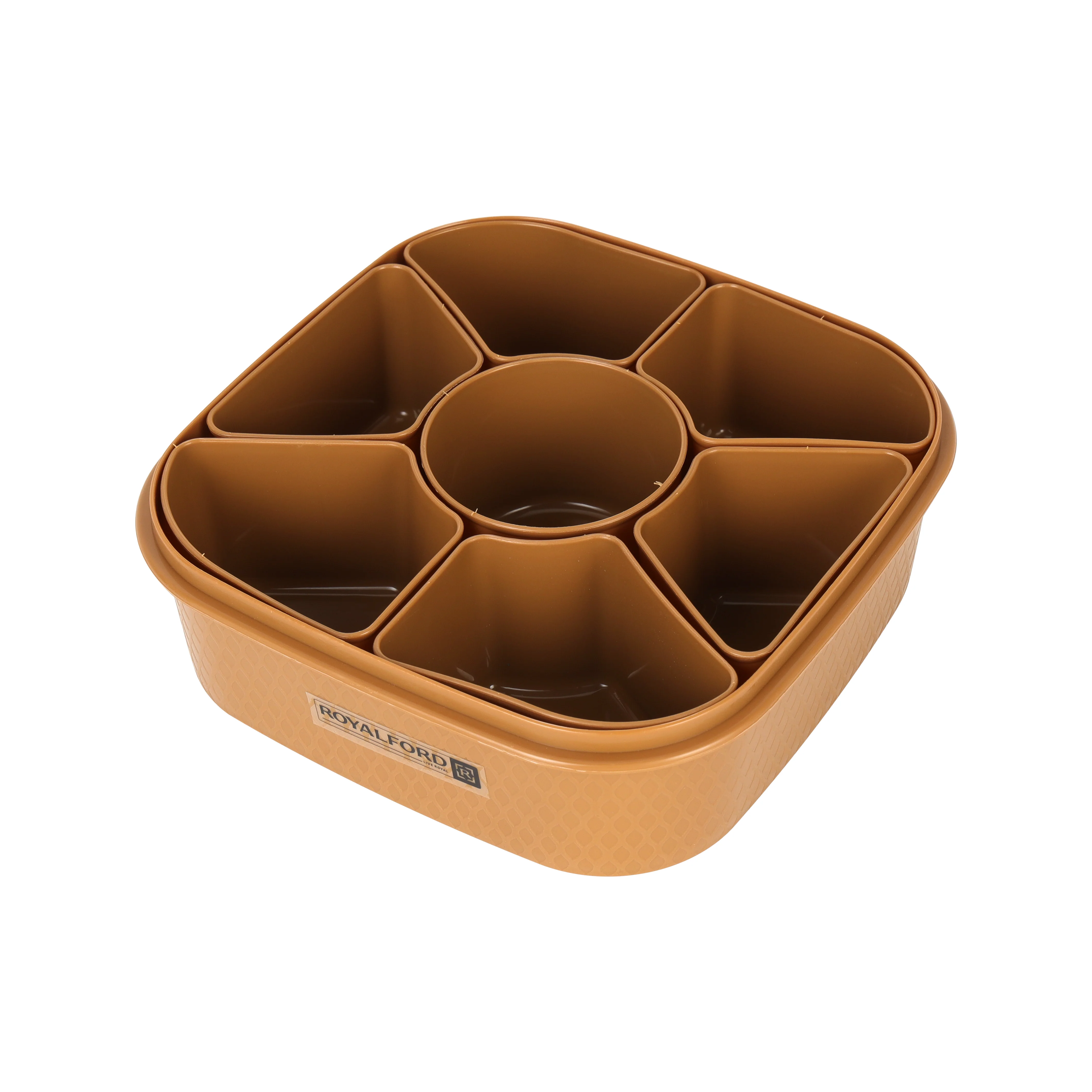 Royalford RF11040 Spice Box | 7 Removable Containers |Food Grade Masala Organizer with Spoon |Kitchen Storage Box for Spices, Herbs Powders & Nuts Grains |Compact Design - Image 5