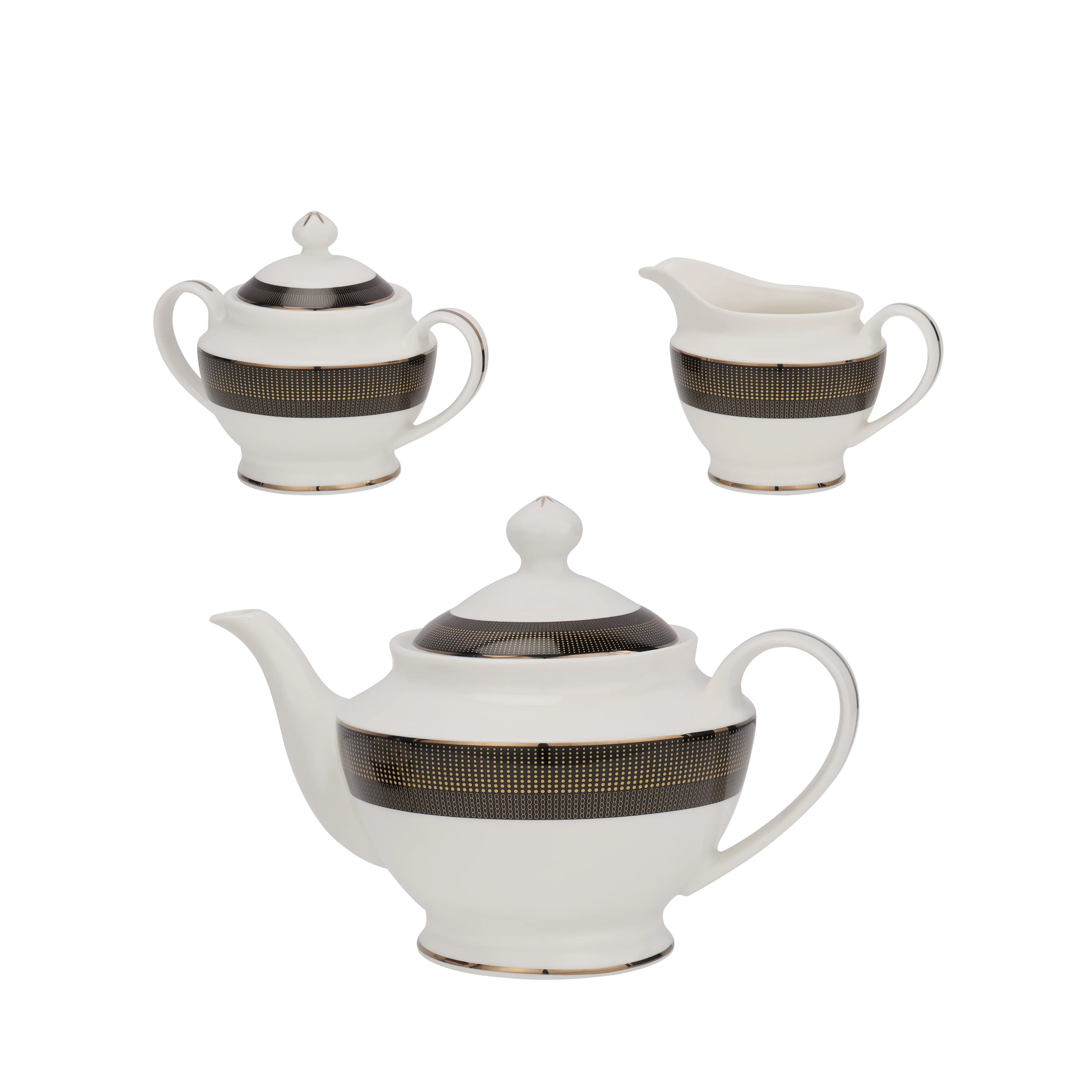 Royalford RF11046 83-Piece Premium Bone China Dinner Set | Elegant Tableware | Durable Lightweight Design| Dishwasher Safe | Complete Dining Collection for Homes - Image 3