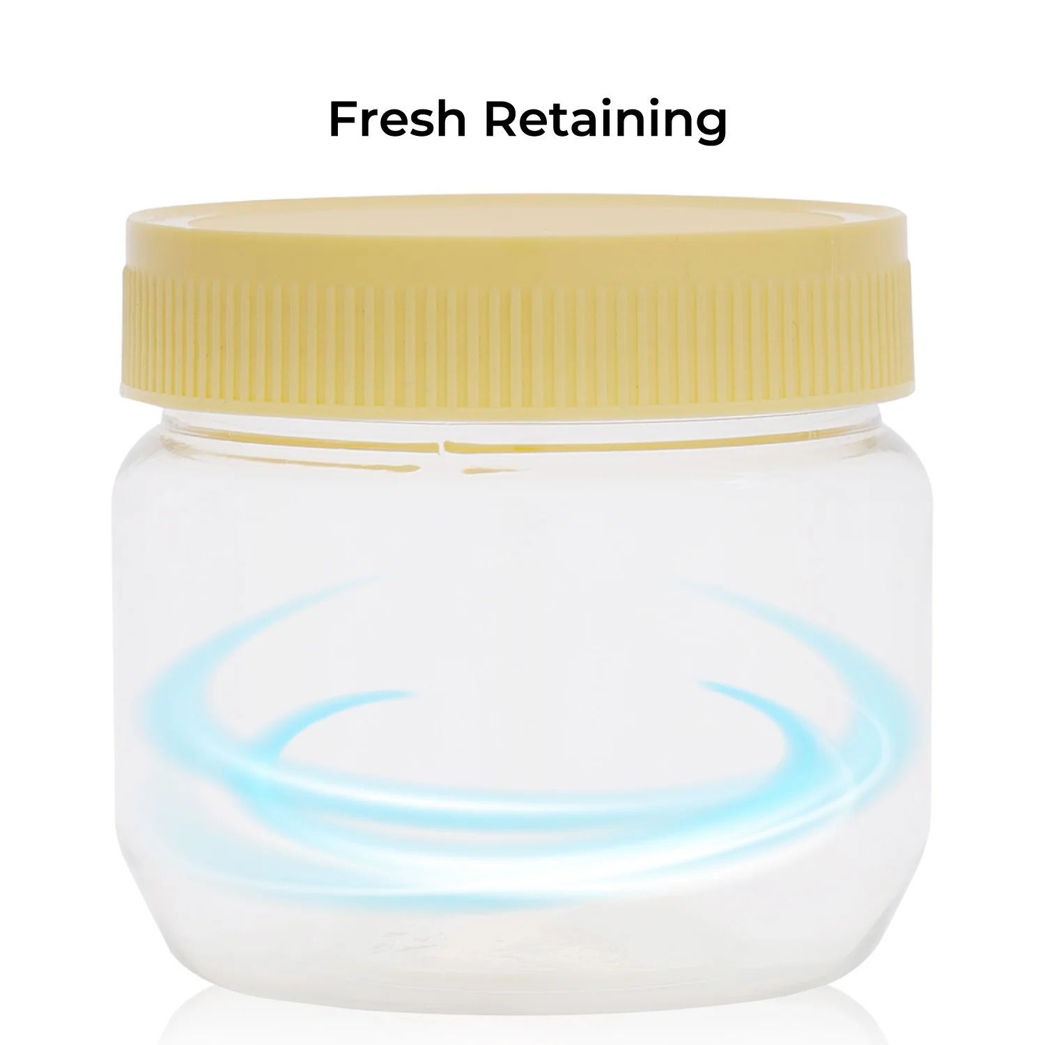 RoyalFord RF11094 Round Airtight PET Jar | 250ML | BPA Free | Leak Proof & Odor Free Storage Container | Perfect for Kitchen Food Grains, Spices &  Snacks | Durable - Image 3