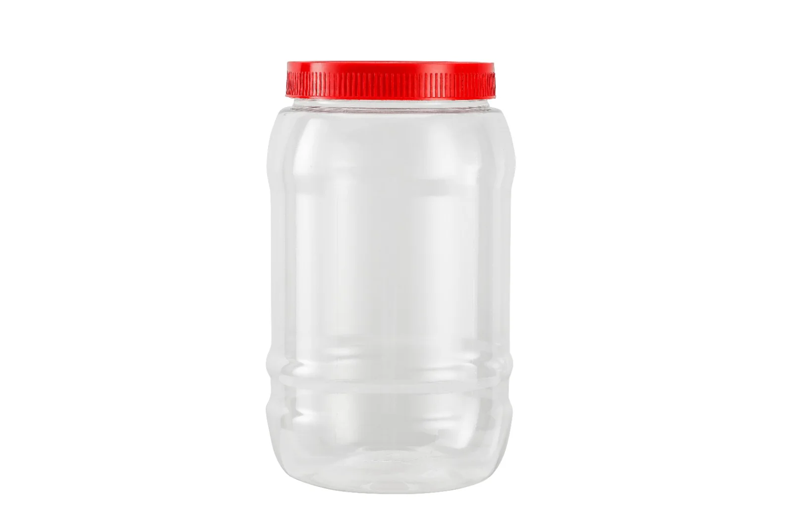 Royalford RF11099 Round Air-Tight PET Jar 2000ML | BPA-free, odor-free, leak-proof design & secure lid| Durable food storage container ideal for grains, snacks| - Image 3