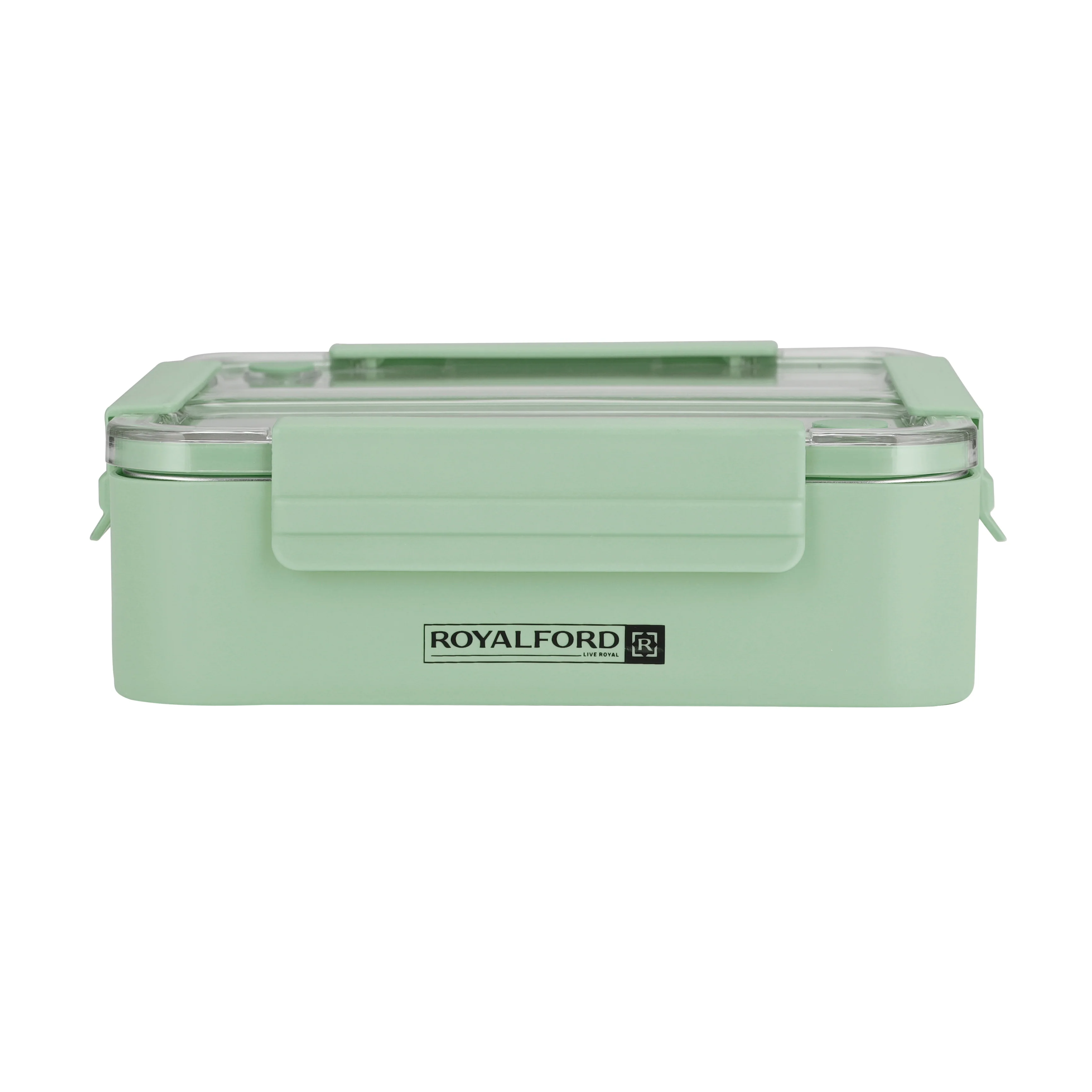 Royalford RF11102 Stainless Steel Lunch Box 1100ml | Leak-Proof Insulated Food Container with Sealing Ring | Locking Clips & Durable Design for Office, School & Travel - Image 5