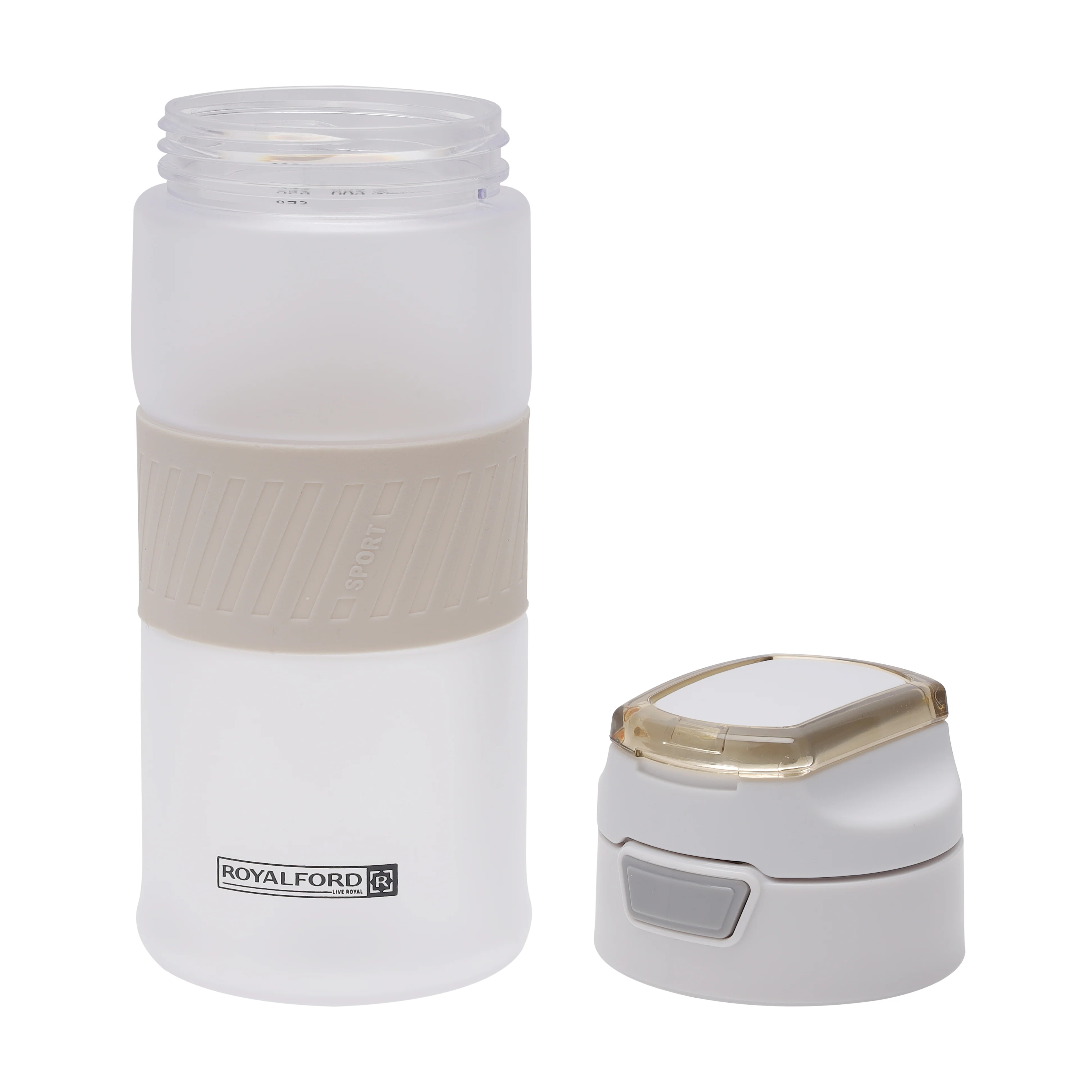Royalford RF11115 650ML BPA-Free Water Bottle | Leakproof Push Button Lid | Durable Hot & Cold Drink Bottle| Portable Drinking Bottle for Gym, Travel, Office & School - Image 3