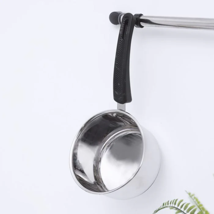 Royalford RF11121 14CM Stainless Steel Saucepan | Heavy-Gauge Tri-Ply Base| Induction Compatible| Food-Grade Steel Interior| Encapsulated Aluminium Core| Strong Handle - Image 2
