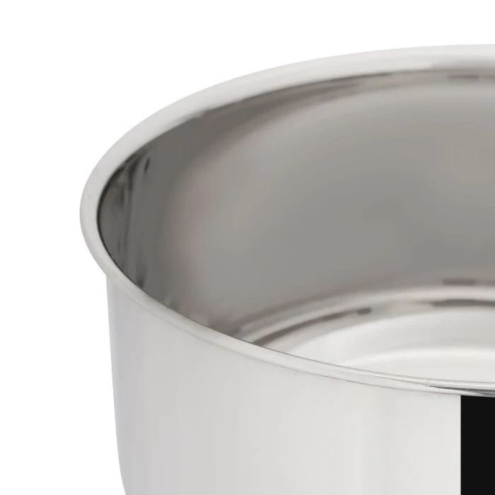 Royalford RF11122 16CM Stainless Steel Saucepan | Heavy-Gauge Tri-Ply Base | Induction Compatible | Food-Grade Steel Interior| Encapsulated Aluminium Core| Strong Handle - Image 6