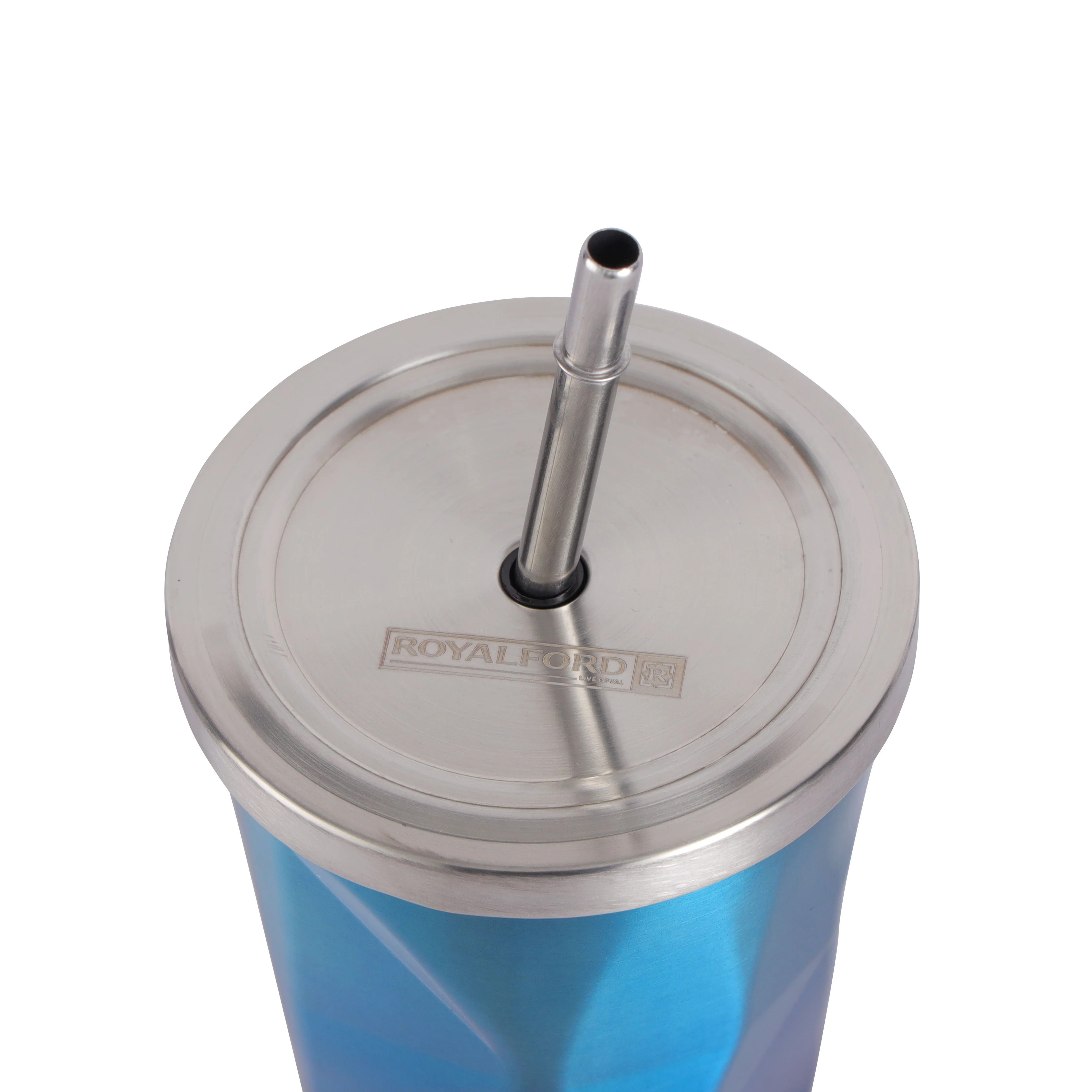 Royalford RF11137 450ml Vacuum Mug with Straw | Double Wall Stainless Steel Insulated Tumbler for Hot & Cold Drinks| Leak-Proof Travel Cup for Home, Office & Outdoors - Image 4