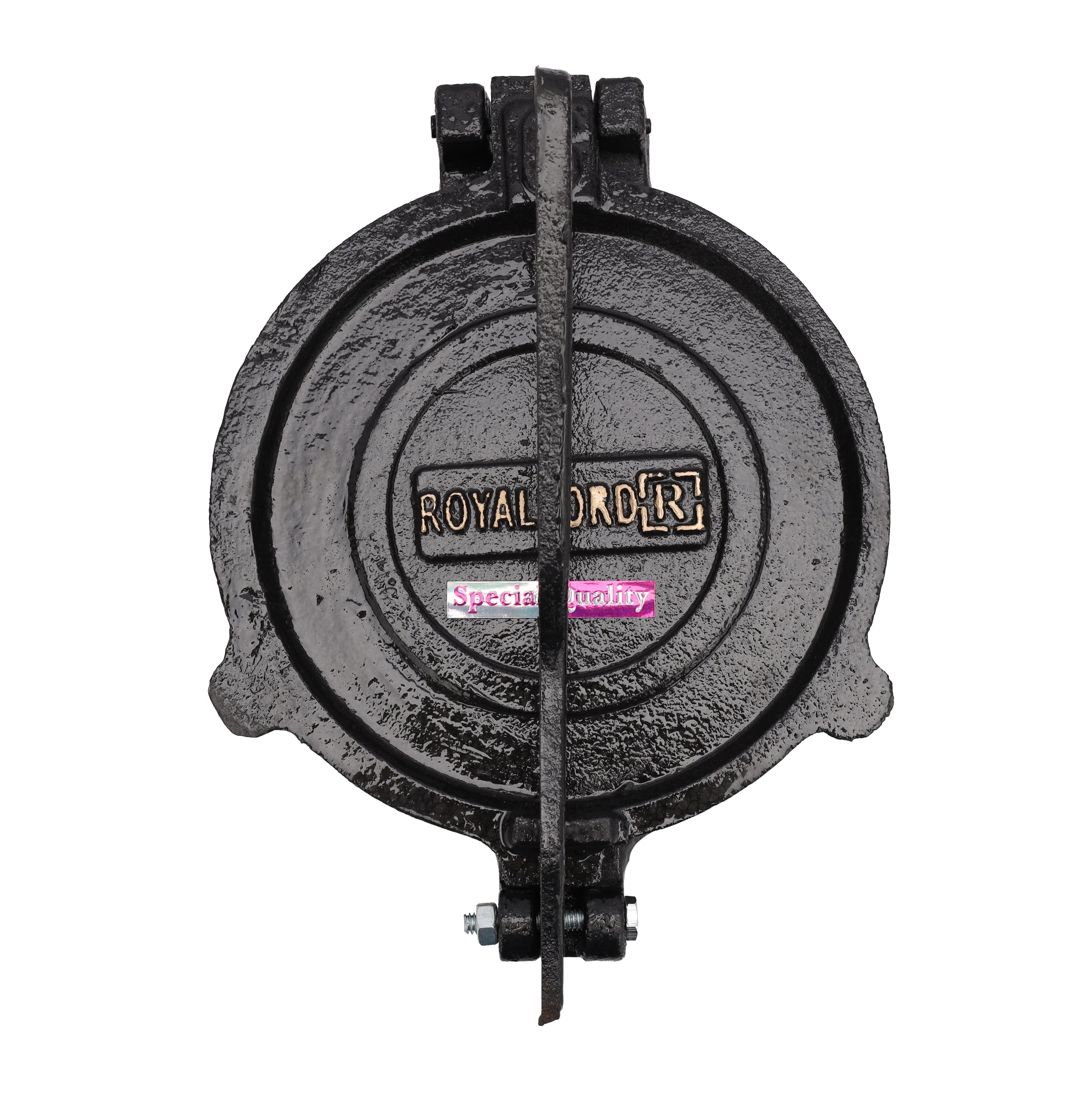 Royalford RF11167 Mica Plate Chapati Press 20cm | Heavy Cast Iron Roti and Chapati Maker|  Premium Food Grade Mica Plate | Easy Food Release and Stable Base Design Grip - Image 3