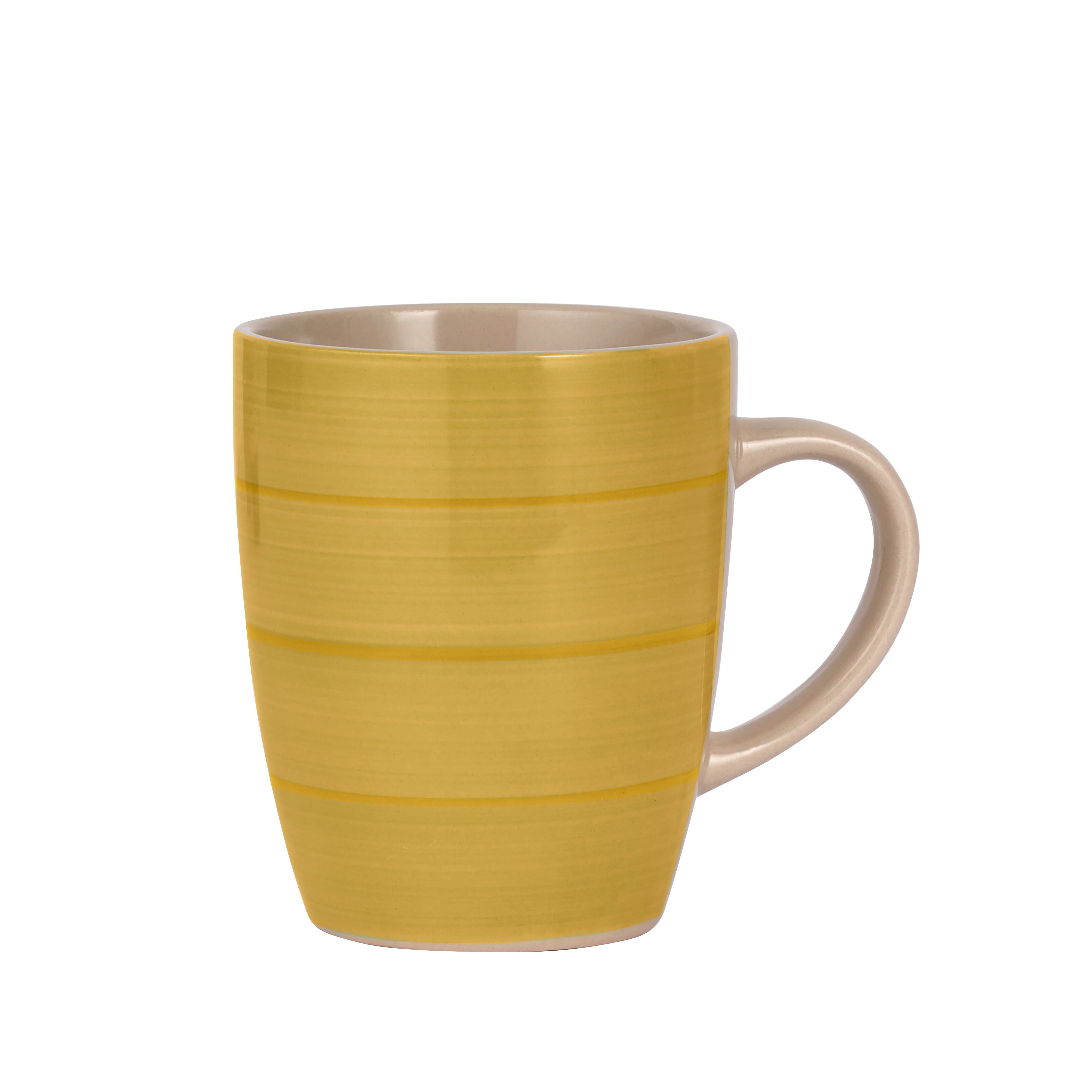 Royalford RF11180 Stoneware Mug 355ml (12oz) | Durable Coffee & Tea Mug with Ergonomic Handle | Stylish Textured Design | Glazed Finish | Chip Resistant for Home & Office - Image 4