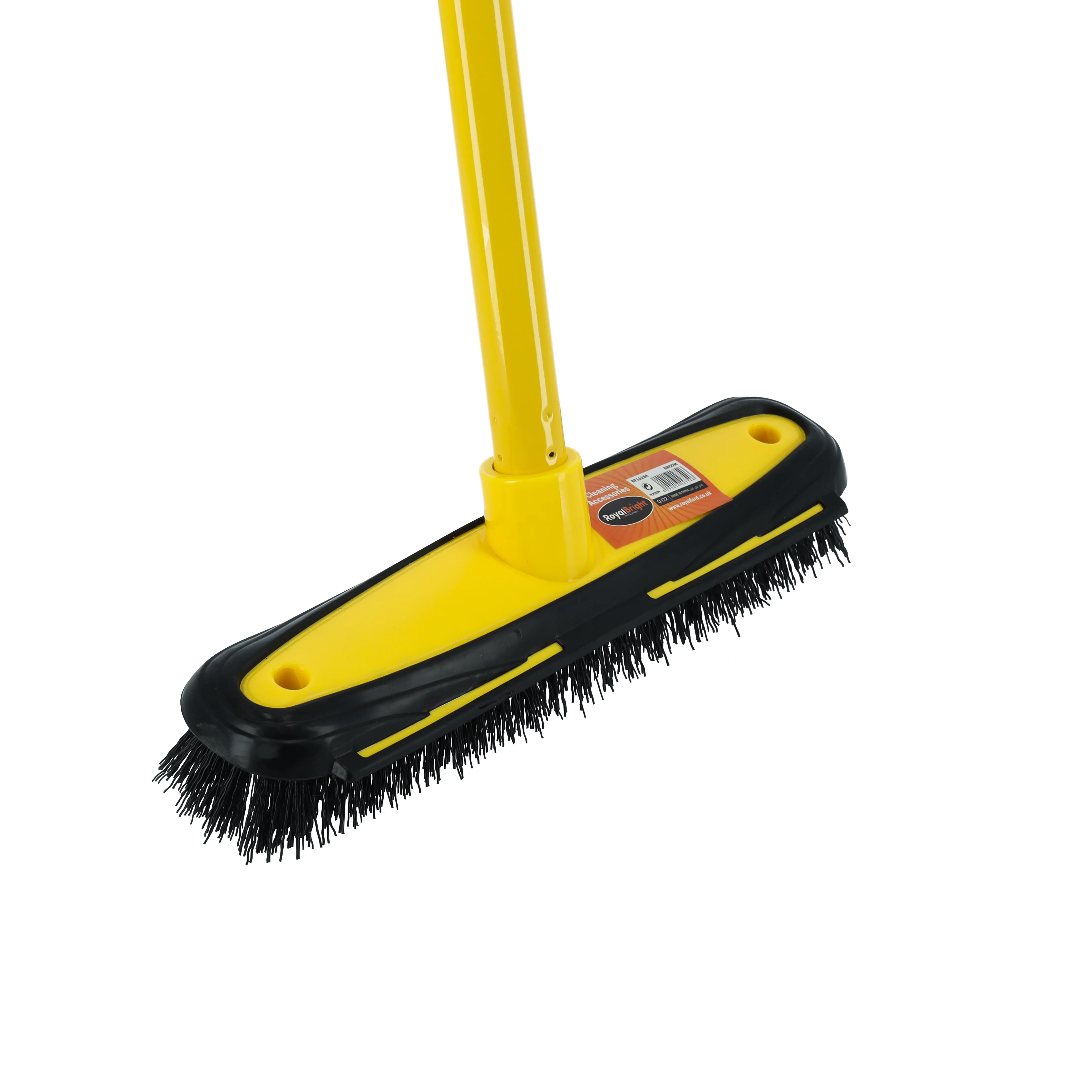 Royalford RF11184 Floor Broom with long handle| 26.5cm wide head, durable bristles & suitable for wet and dry floors| ideal for tiles, bathroom, kitchen cleaning use| - Image 4