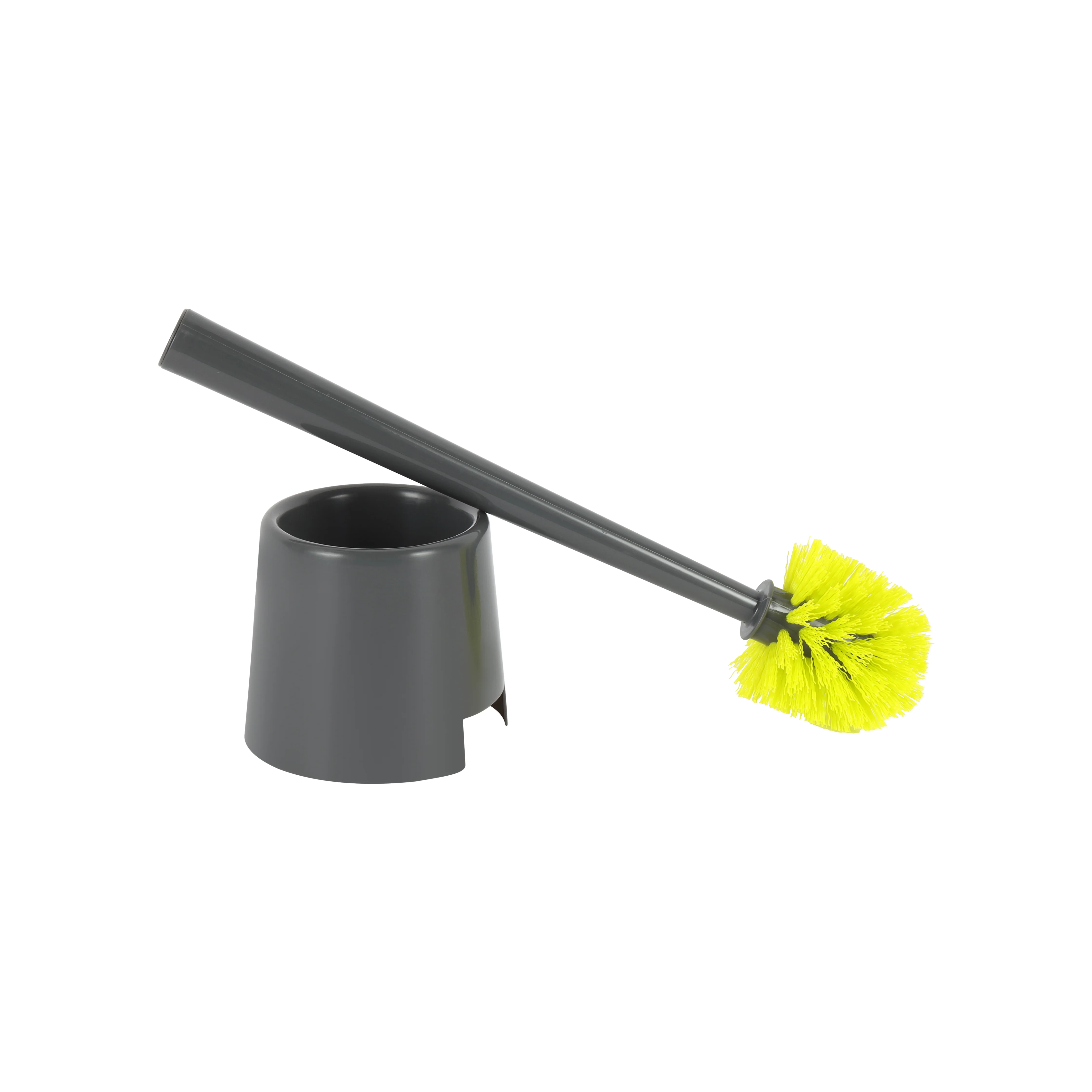 Royalford RF11188GR Toilet Brush with Holder |Durable Bathroom Cleaning Brush with Ergonomic Handle| Flexible Bristles| Scratch-Free Cleaning for Indian & Western Toilets - Image 3