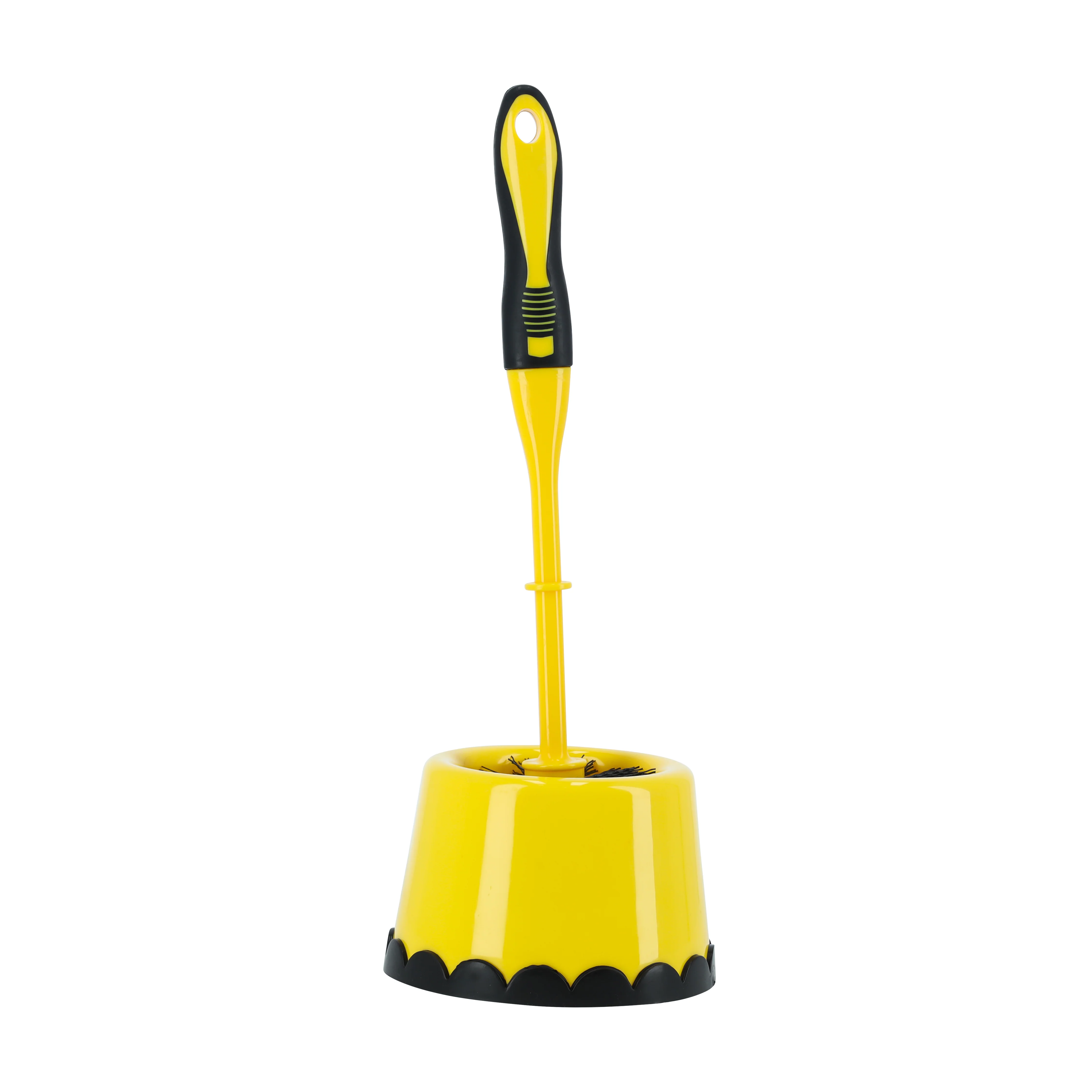 Royalford RF11189 Toilet Brush with Holder| Durable Bathroom Cleaning Brush & Ergonomic Handle| Flexible Bristles Scratch-Free Cleaning for Indian & Western Toilets Use|