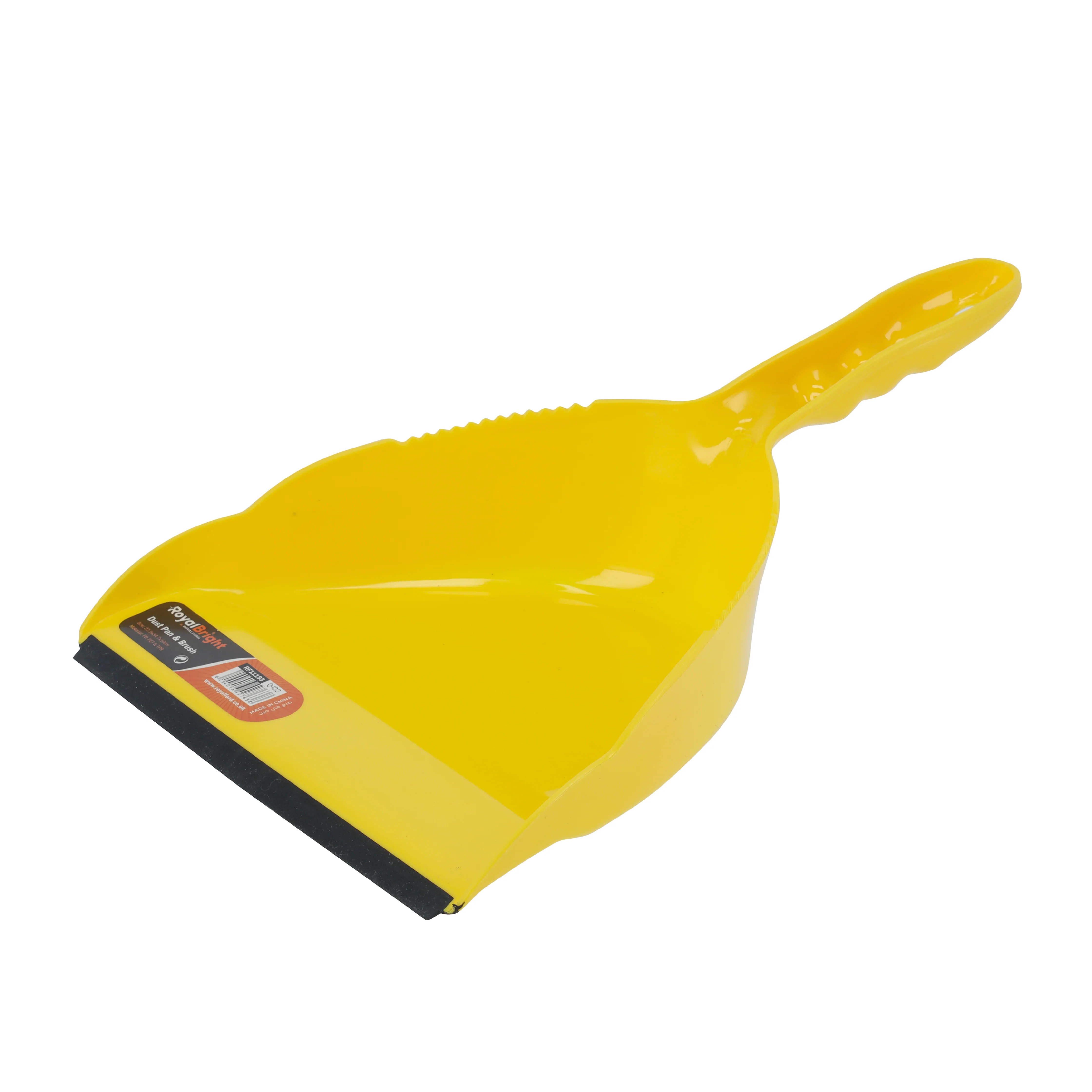 Royalford RF11193 Dust Pan & Brush set| durable bristles, ergonomic grip, and a rubber edge pan| for efficient wet & dry cleaning in home, kitchen, and bathroom spaces| - Image 3