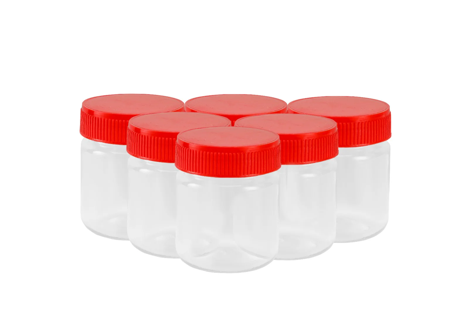 Royalford RF11222 100ML Air-Tight PET Jar with Leakproof Screw Lid| Transparent Durable Food Storage Container for Spices, Dry Fruits & Snacks| Compact Kitchen Organizer - Image 3