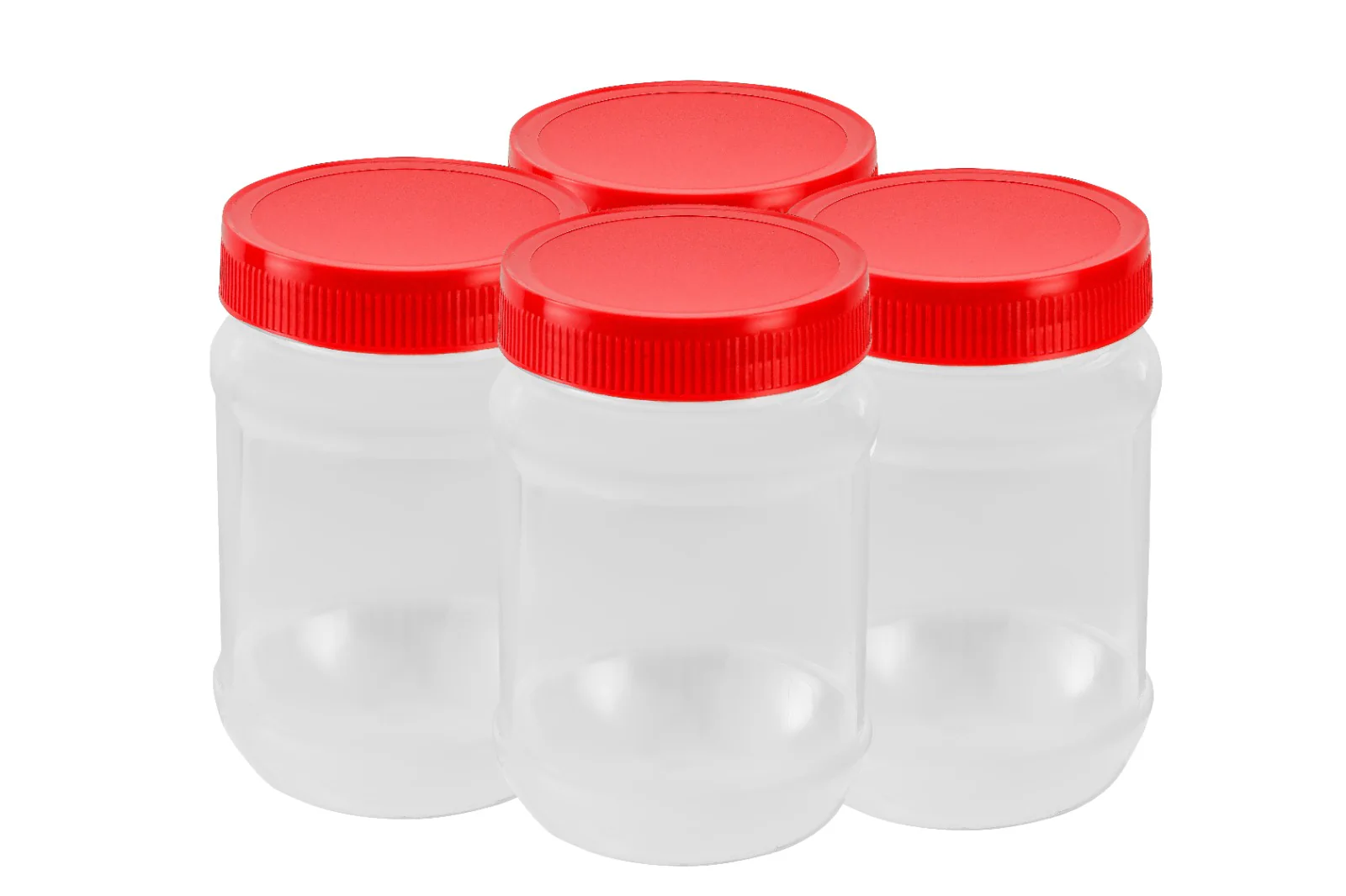 Royalford RF11225 500ML Airtight PET Jar| BPA-free material & leak-proof lid keeps food fresh, odor-free & safe| ideal for storing snacks, spices and dry items|