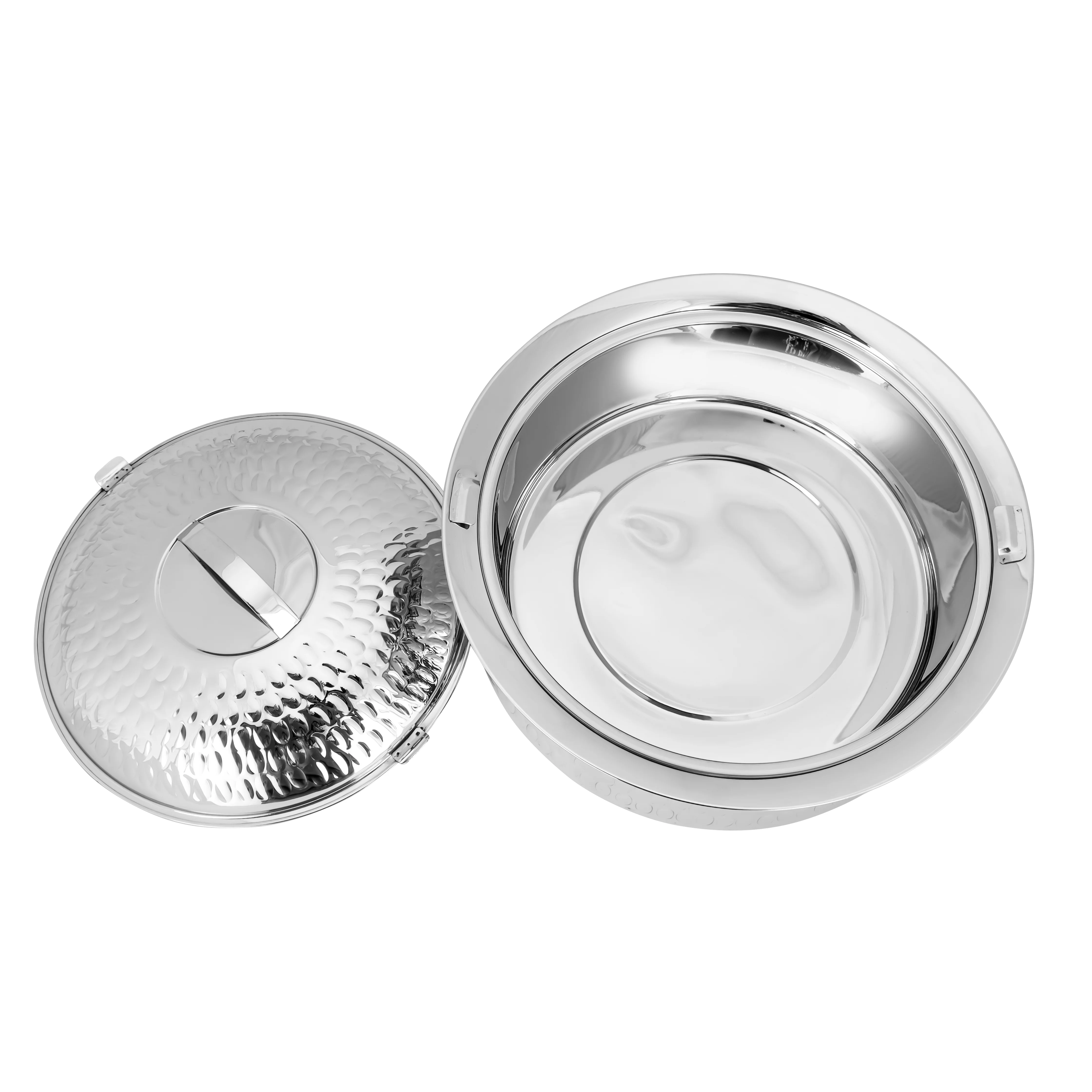 Royalford RF11450 Phoenix Stainless Steel Hot Pot 6000ml | Double Wall Vacuum Insulated Extra Deep Food Warmer | Firm Twist Lock Lid, Strong Handles & Elegant Design - Image 4