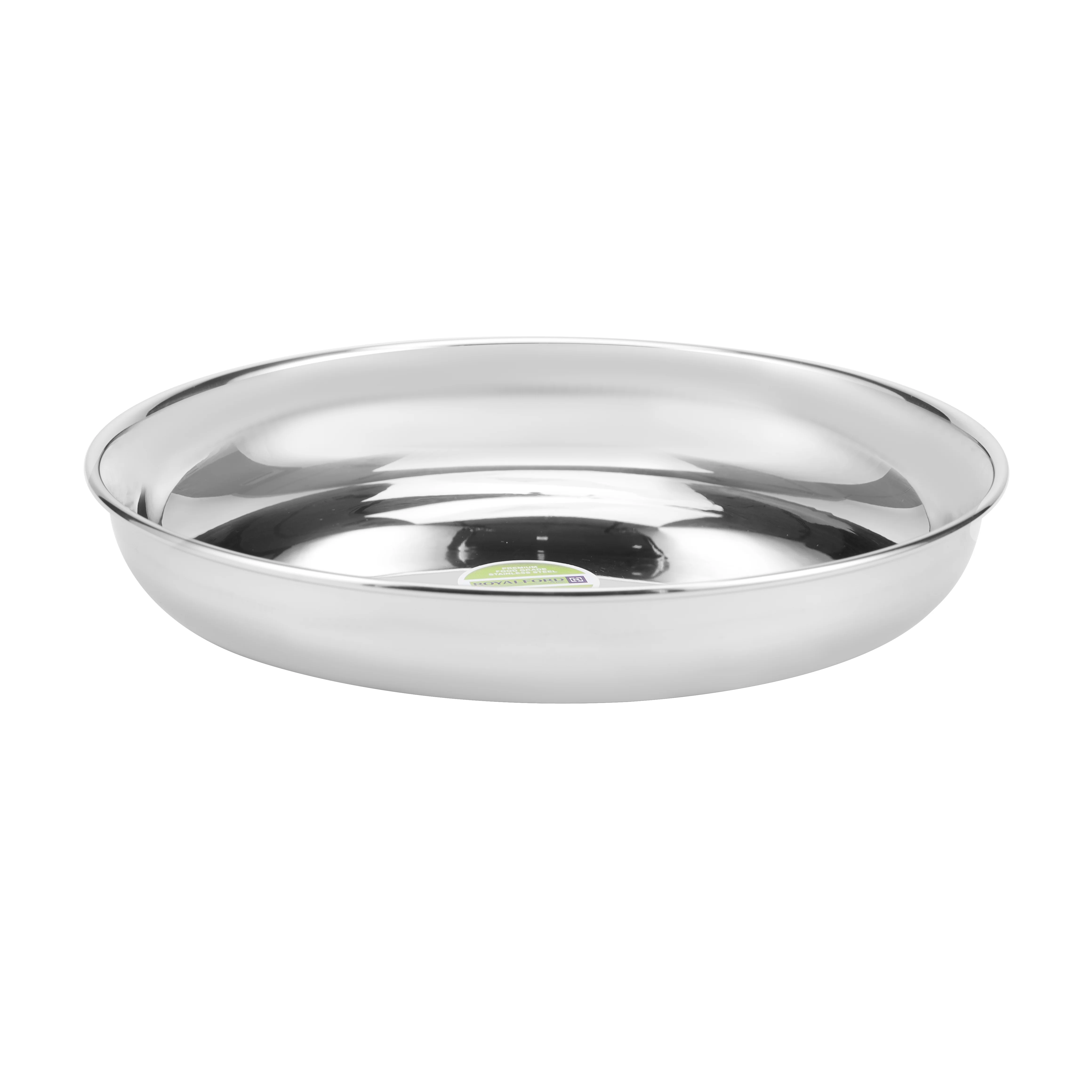 Royalford RF11467 stainless steel rice plate| 21cm, 23cm and 25cm sizes, mirror finish & durable| rust-resistant, easy to clean, for serving meals at home & restaurants| - Image 4