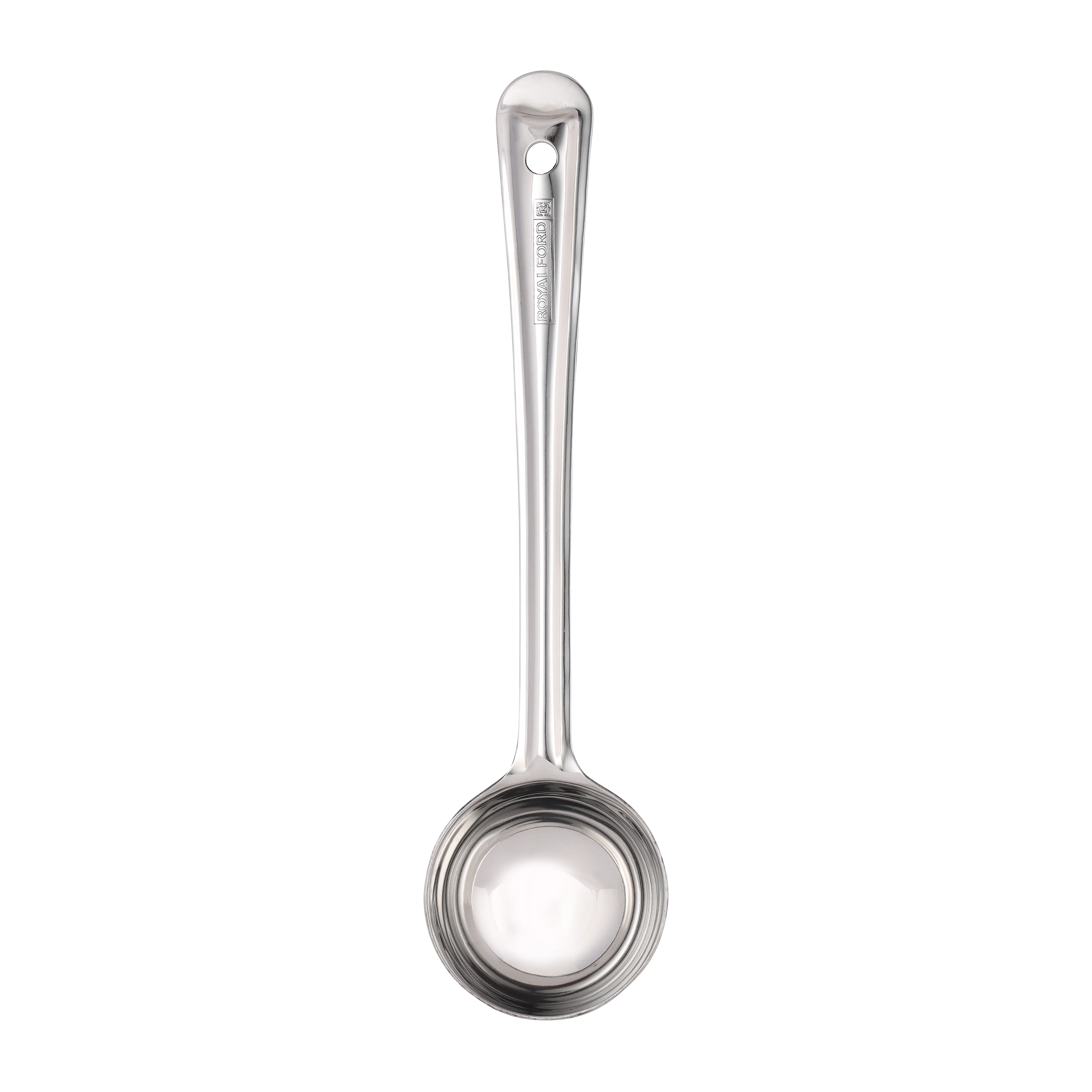 Royalford RF11480 Stainless Steel Basting Ladle | 21CM | Food Grade, Durable Soup Serving Spoon | Long Handle | Kitchen Ladle for Sauces &  Gravies | Cooking Utensil - Image 2