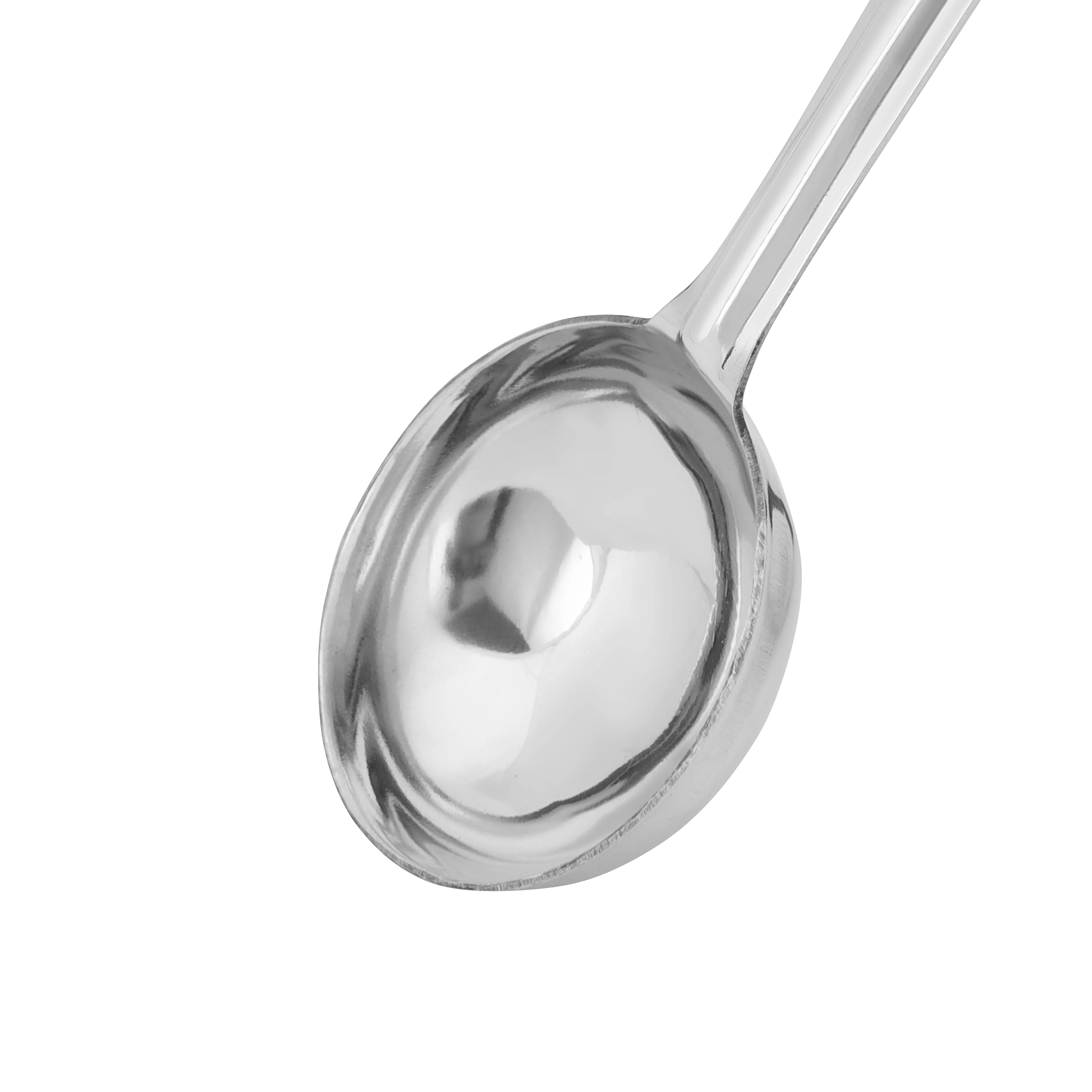 Royalford RF11480 Stainless Steel Basting Ladle | 21CM | Food Grade, Durable Soup Serving Spoon | Long Handle | Kitchen Ladle for Sauces &  Gravies | Cooking Utensil - Image 3