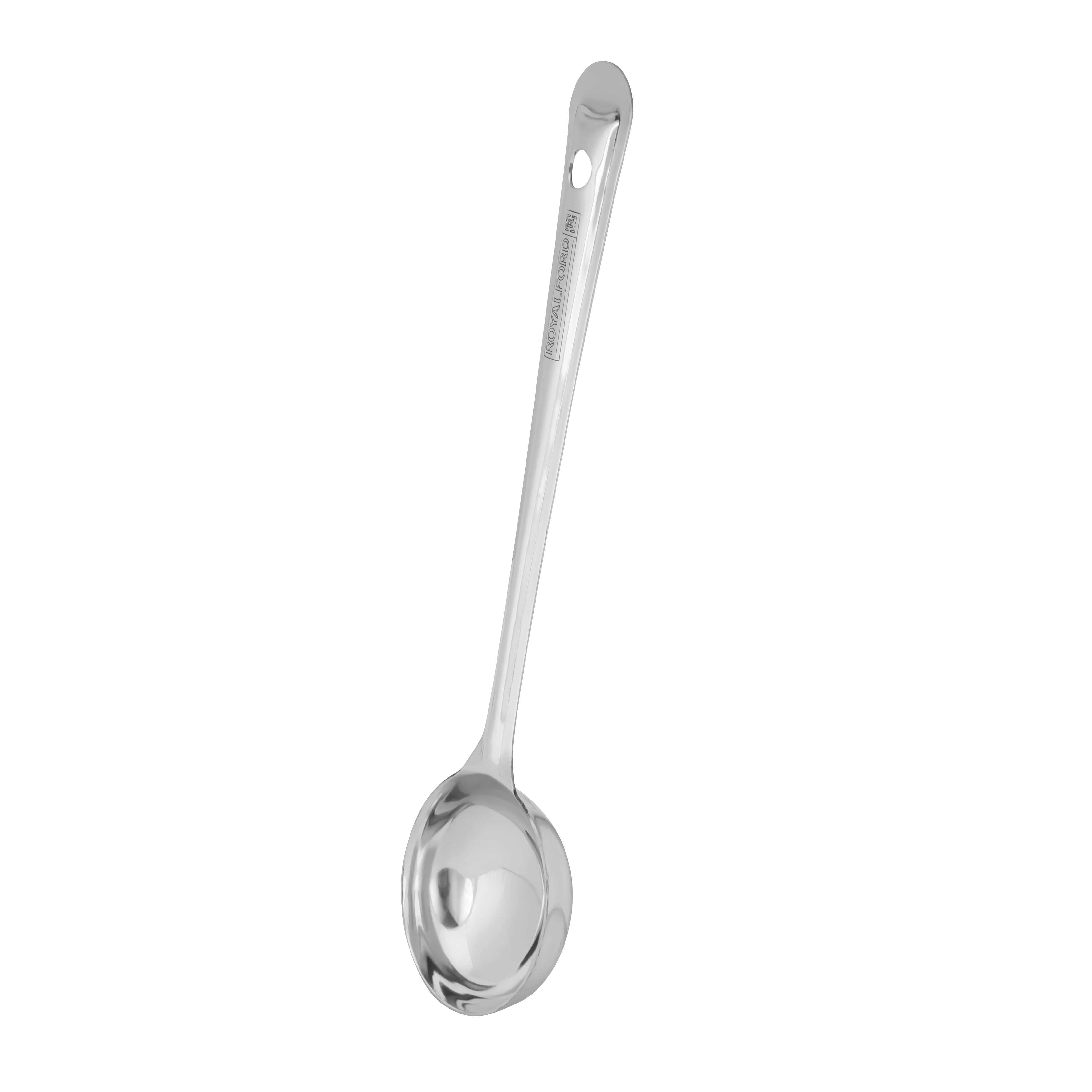 Royalford RF11485 stainless steel basting ladle set| made from 100% food-grade material, durable and rust-resistant| deep bowl design, ideal for serving soups| - Image 3