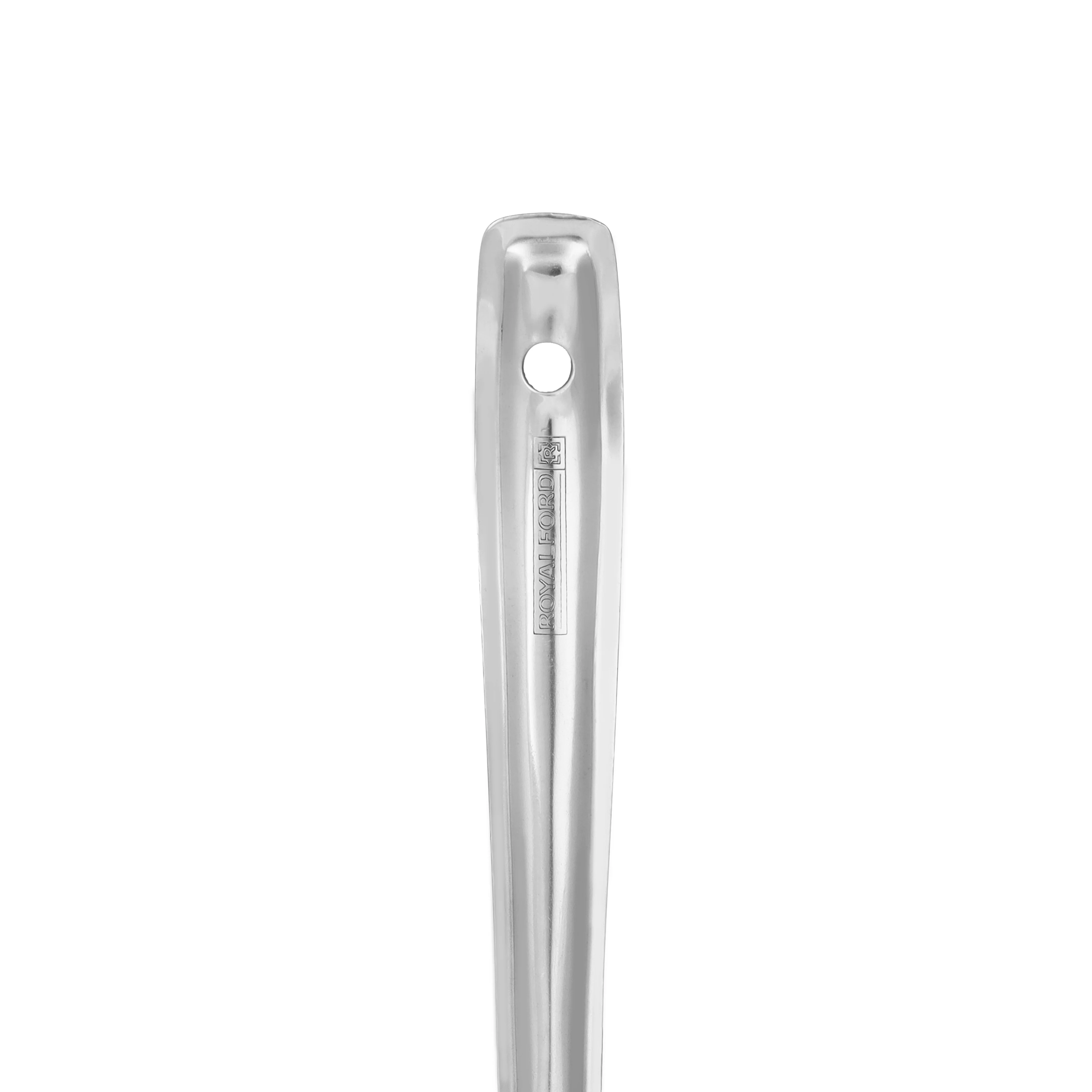 Royalford RF11488 Stainless Steel Basting Skimmer| made from 100% food-grade material & rust-resistant| perforated design, long handle, ideal for frying & serving| - Image 5