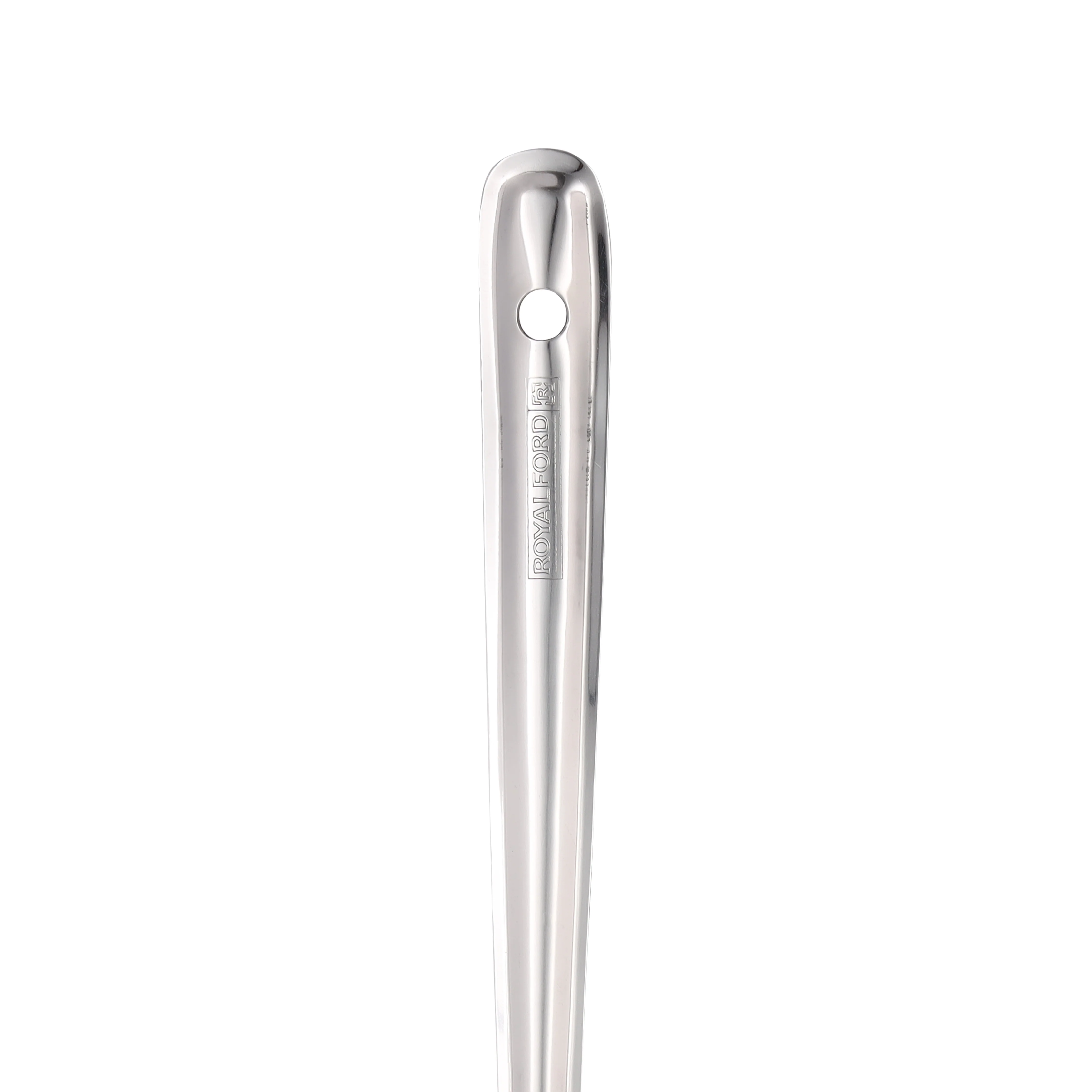Royalford RF11490 Stainless Steel Basting Turner 32cm | Food Grade Kitchen Spatula | Durable Heat Resistant Turner for Flipping, Cooking & Frying | Ergonomic Handle - Image 4