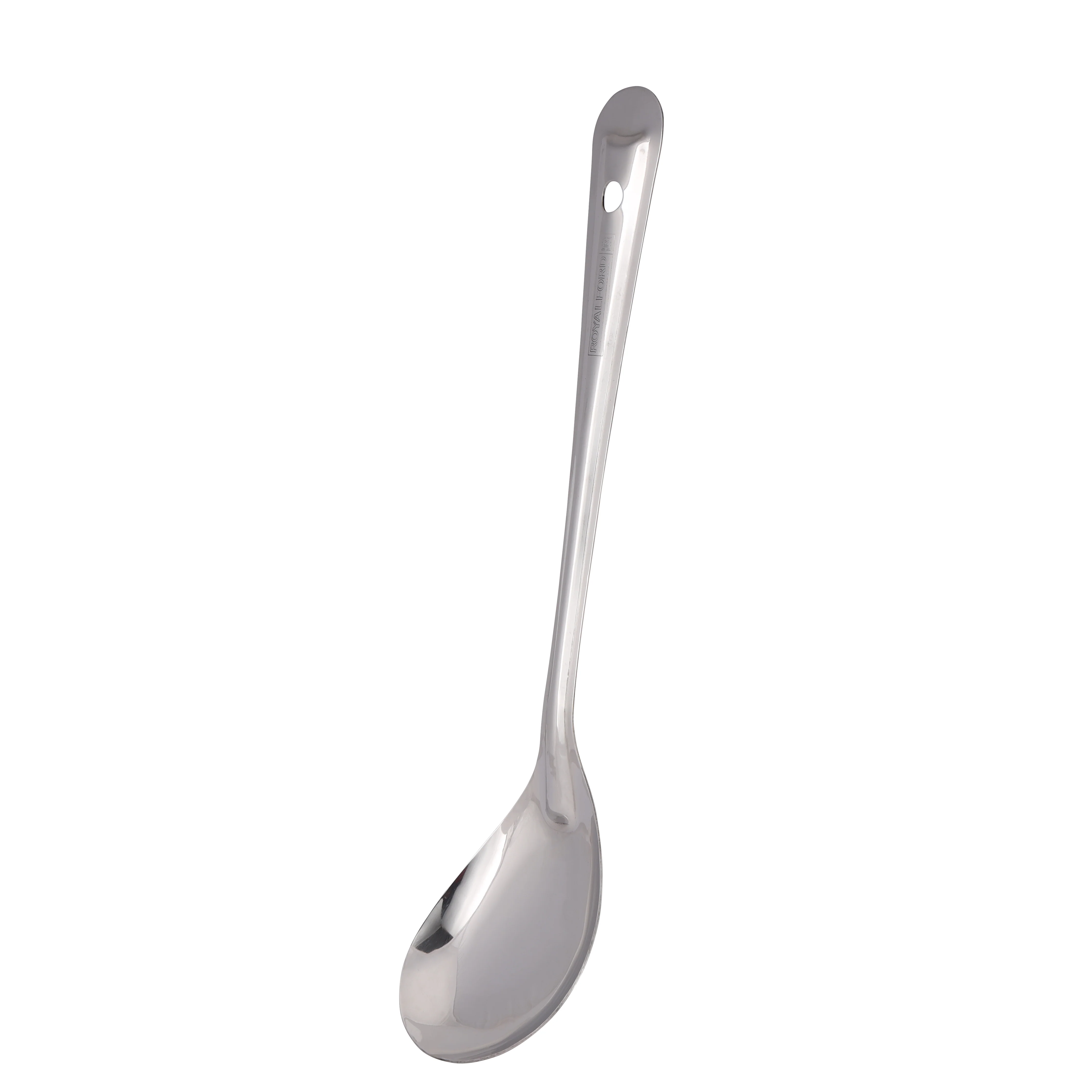 Royalford RF11492 Stainless Steel Basting Oval Spoon | 20.8CM |  Food Grade | Durable Serving Spoon | Long Handle | Perfect Kitchen Spoon for Rice &  Curry Serving - Image 2