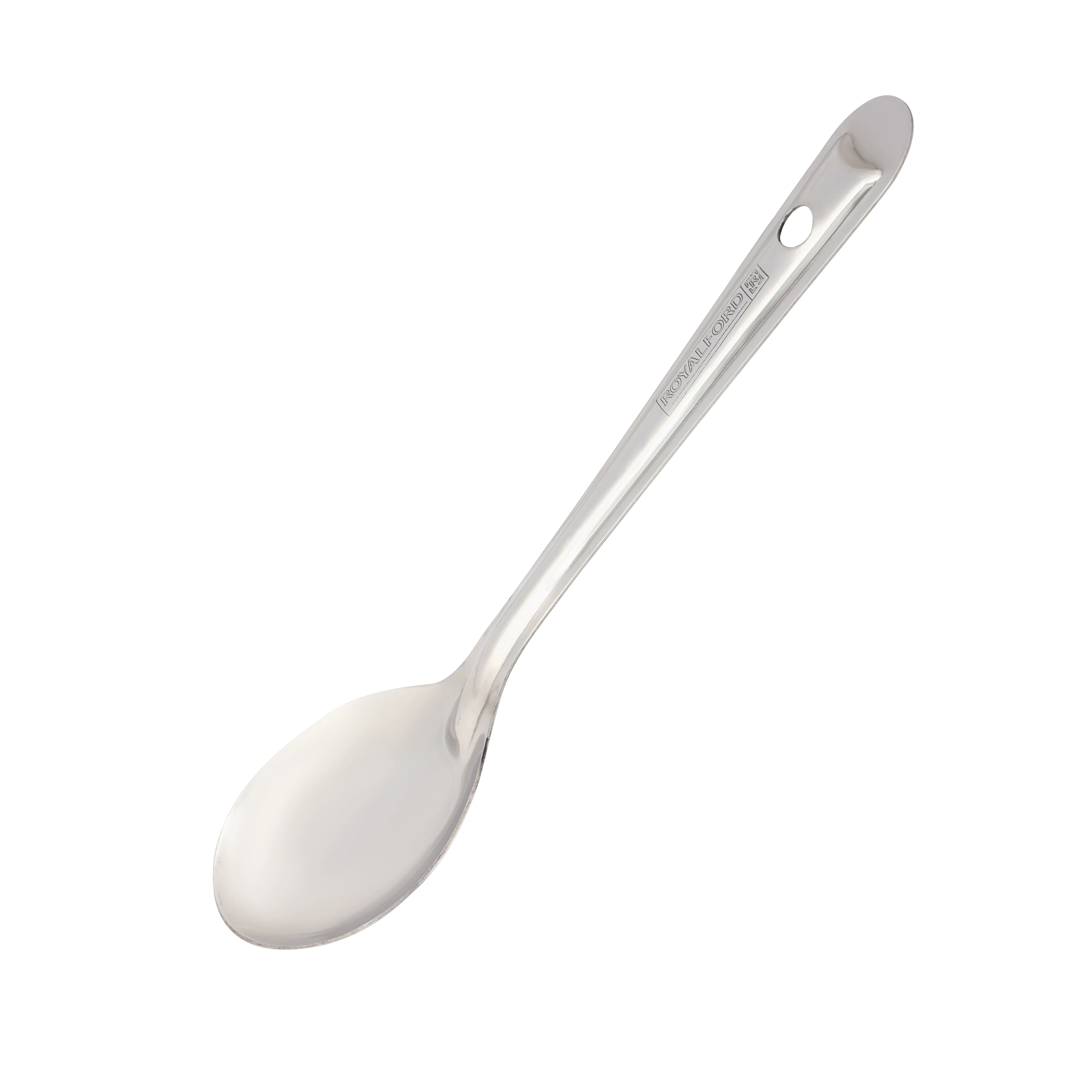 Royalford RF11494 Stainless Steel Basting Oval Spoon | Food Grade Durable Long Handle Serving Spoon | Perfect for Cooking, Serving Sauces and Gravies | Kitchen Use - Image 2