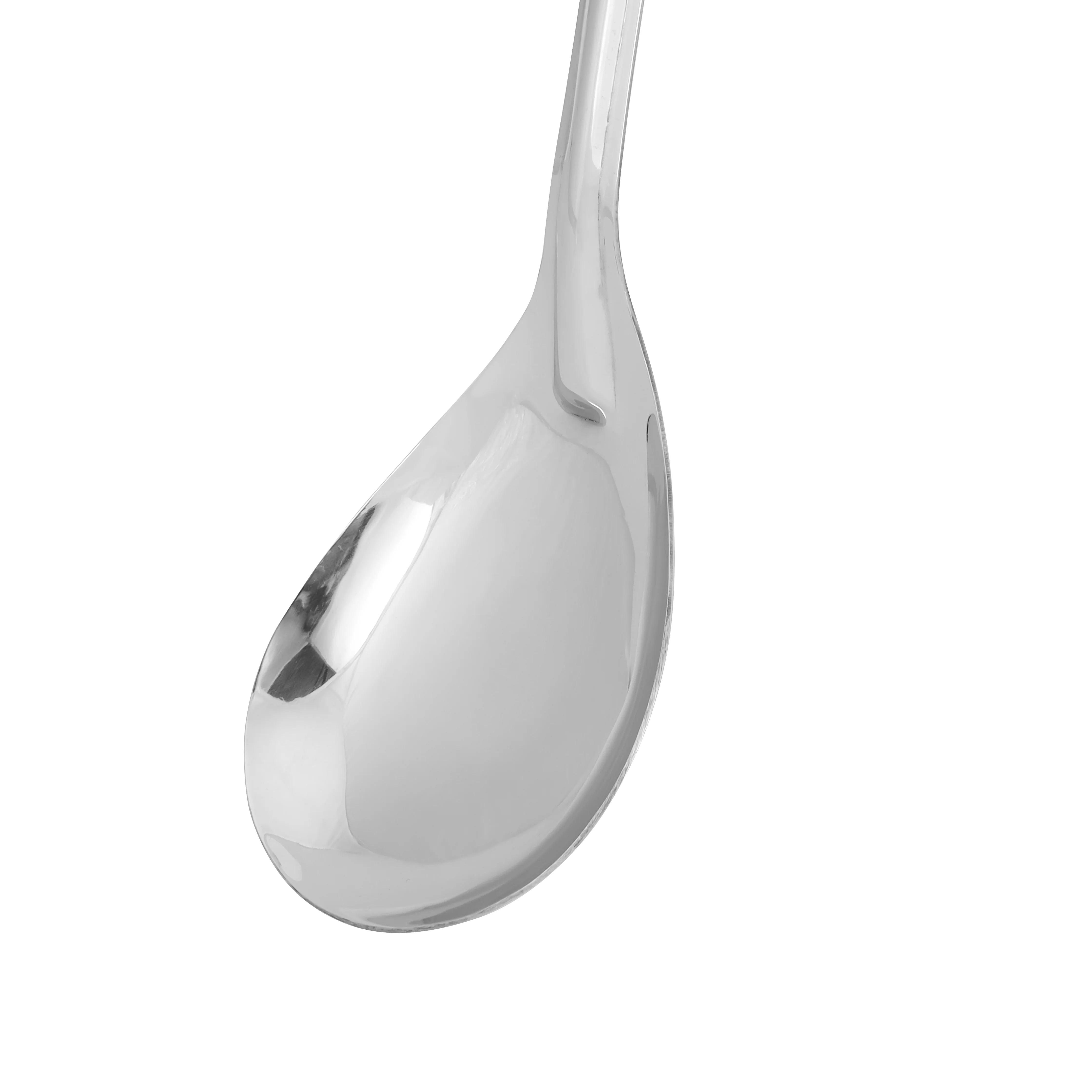 Royalford RF11496 Stainless Steel Basting Oval Spoon | 32cm Food Grade Serving Spoon | Durable Long Handle Spoon for Cooking, Serving, Soup & Gravy| Mirror Finish - Image 3