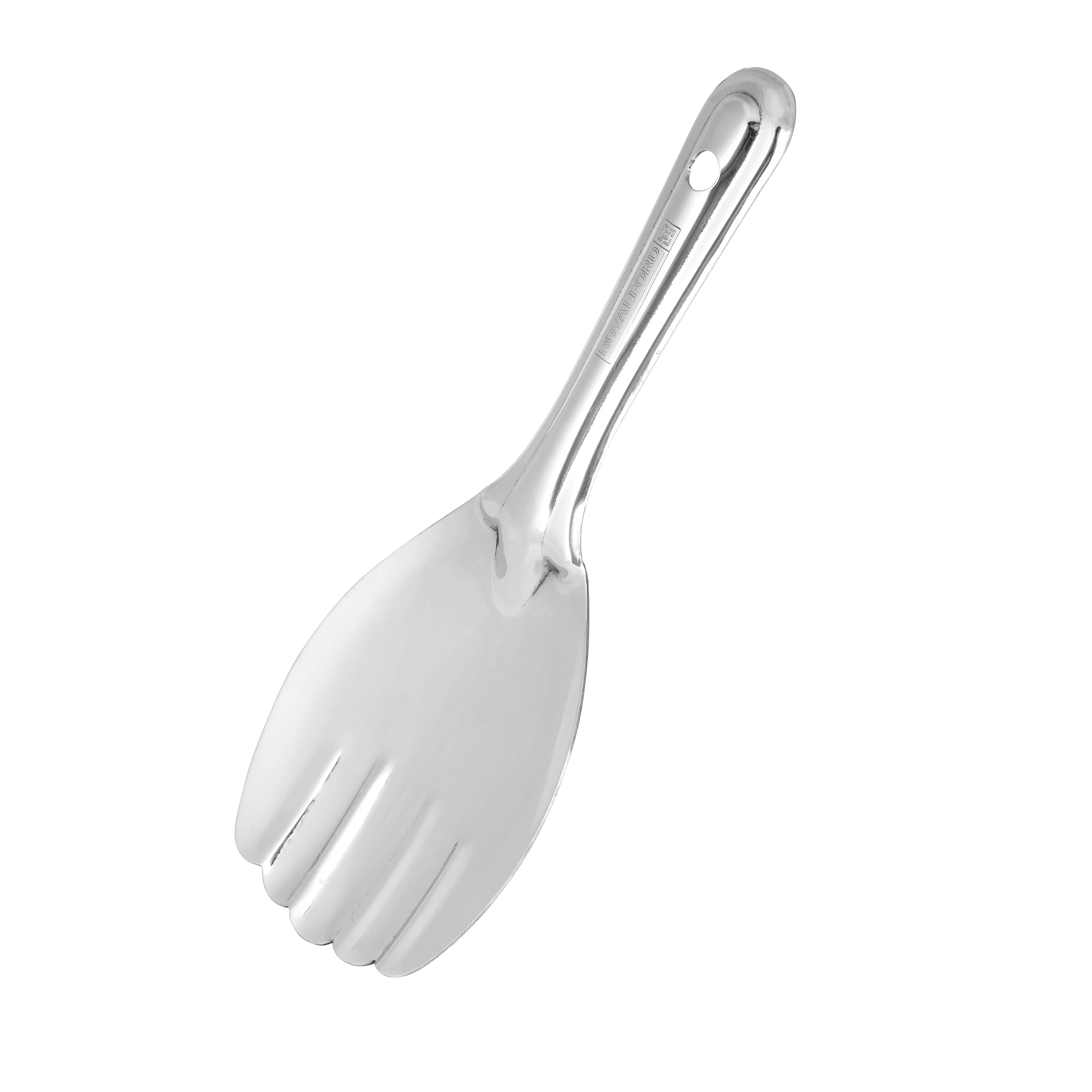 Royalford RF11502 Stainless Steel Panja Spoons | 100% Food Grade Cooking & Serving Spoon | Ergonomic Handle | Mirror Finish Kitchen Spoon for Mixing, Stirring & Serving - Image 2
