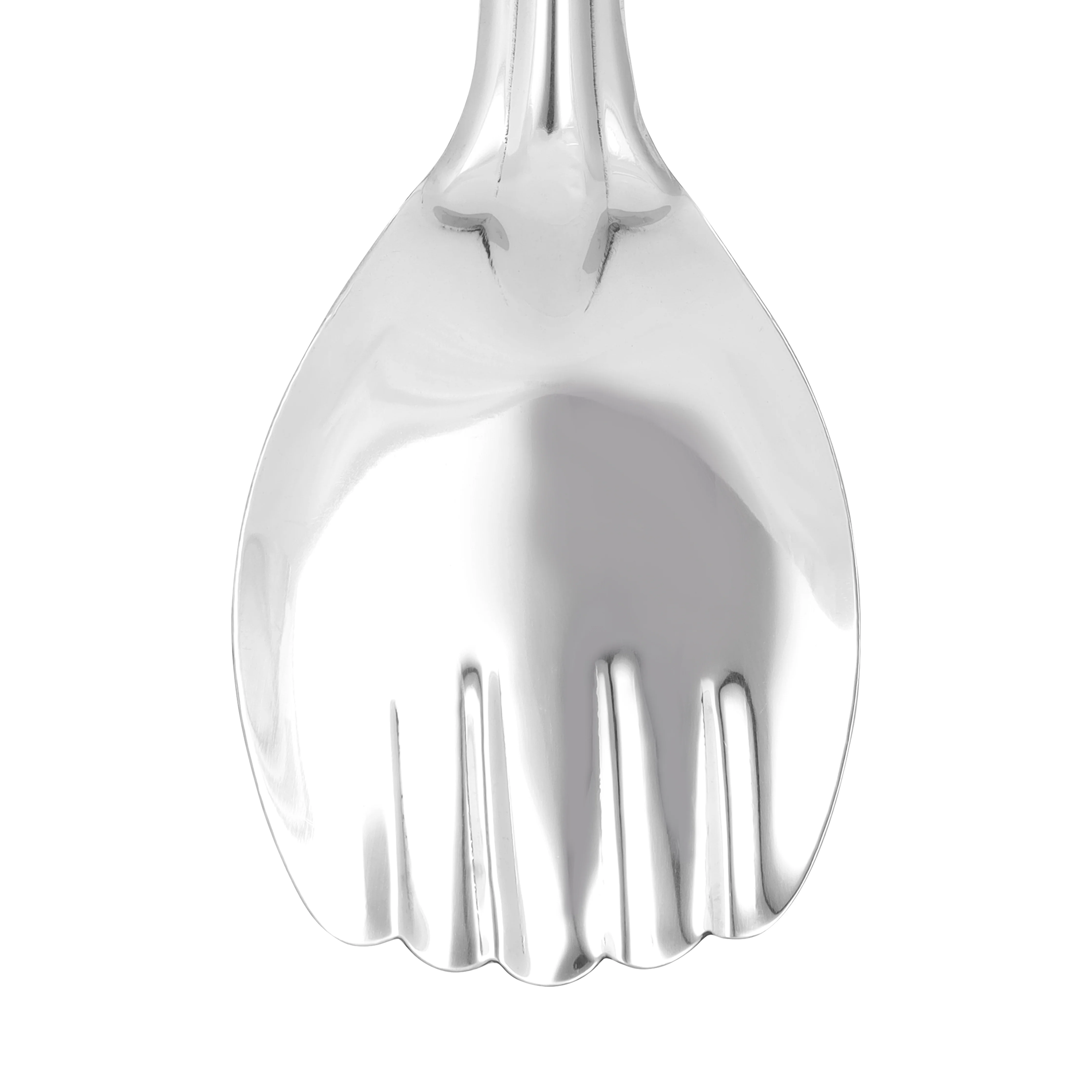 Royalford RF11502 Stainless Steel Panja Spoons | 100% Food Grade Cooking & Serving Spoon | Ergonomic Handle | Mirror Finish Kitchen Spoon for Mixing, Stirring & Serving - Image 3