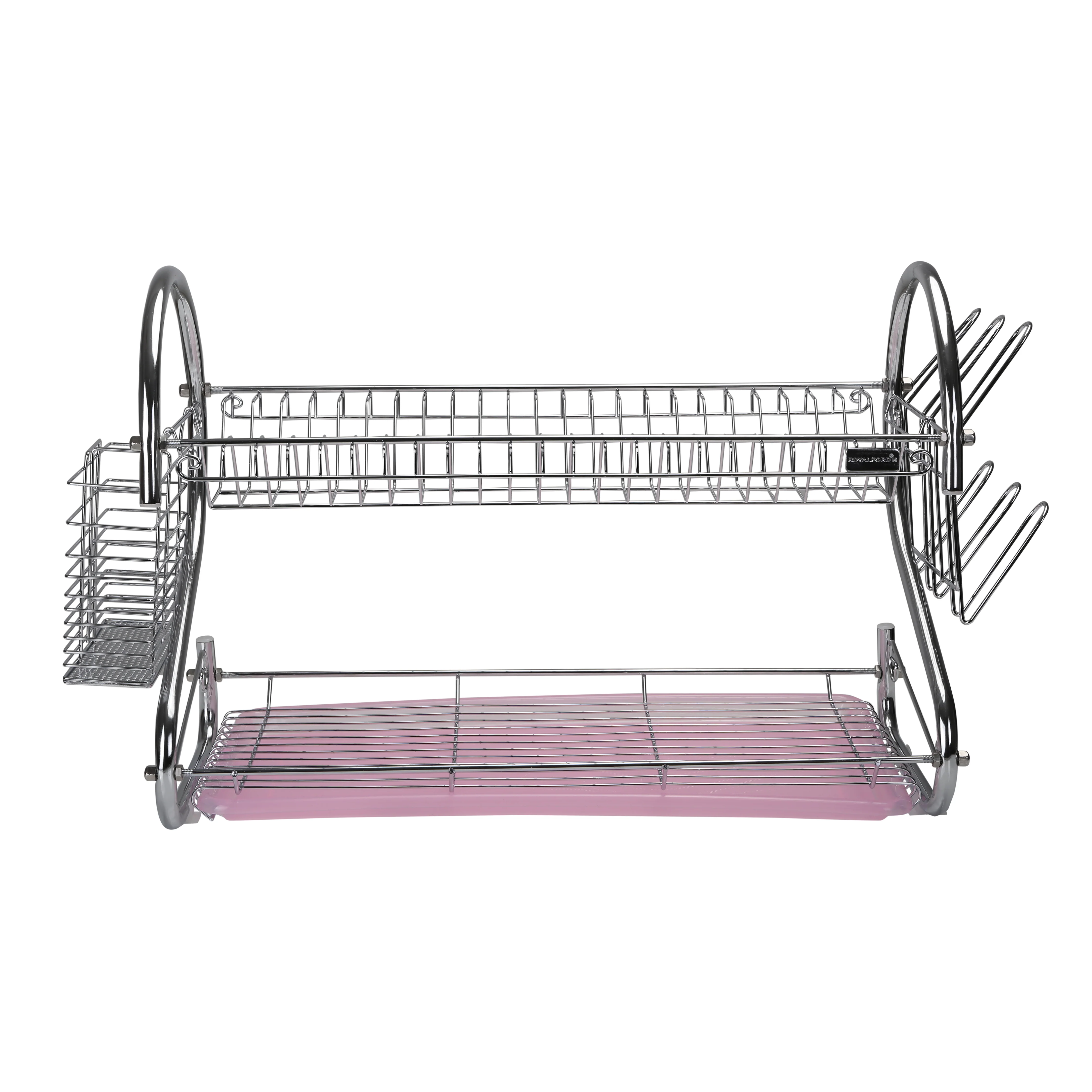 Royalford RF1151DRL Large Dish Rack with Drip Tray | Strong and Sturdy Kitchen Dish Drying Rack for Countertop Use | Easy to Clean | Portable Design | Hassle Free Setup - Image 4