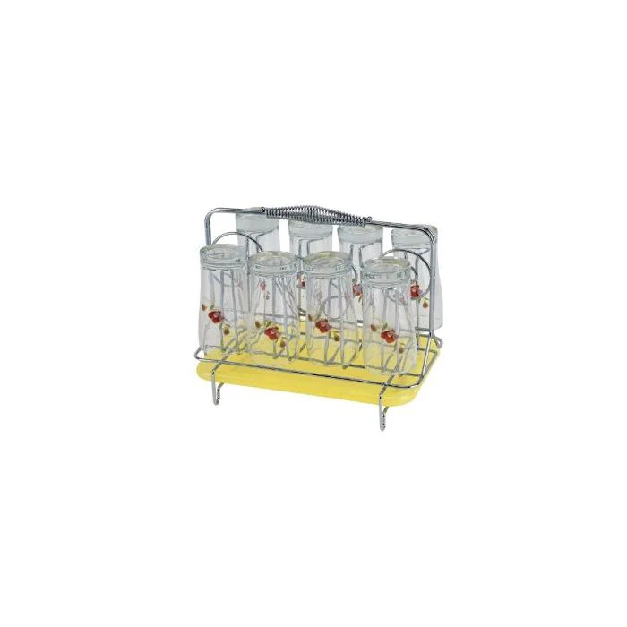 Royalford RF1155GH8 Stainless Steel 8 Glass Stand Holder with Drainer - Glass Drainer Storage Drying Rack - Glass Holder Rack - Drying Holds 8 Cups - Ideal for Storing/Draining/Drying Cups, Mugs, Glasses - Image 4