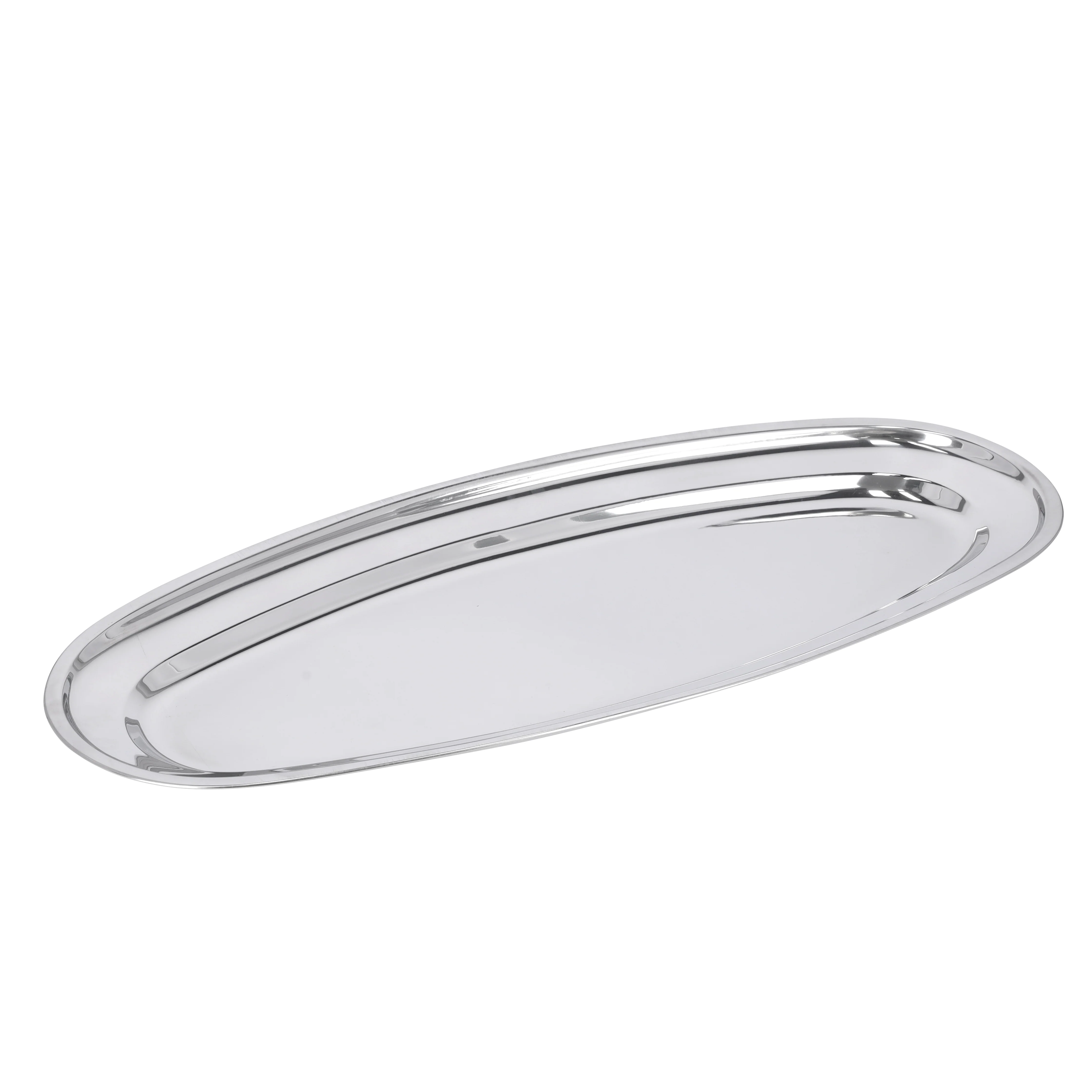 Royalford RF11606 Stainless Steel Fish Tray | Mirror Finish Food Grade Serving Platter | Rust Resistant | Durable SS Kitchen Tray | Perfect for Home & Restaurant Use - Image 2