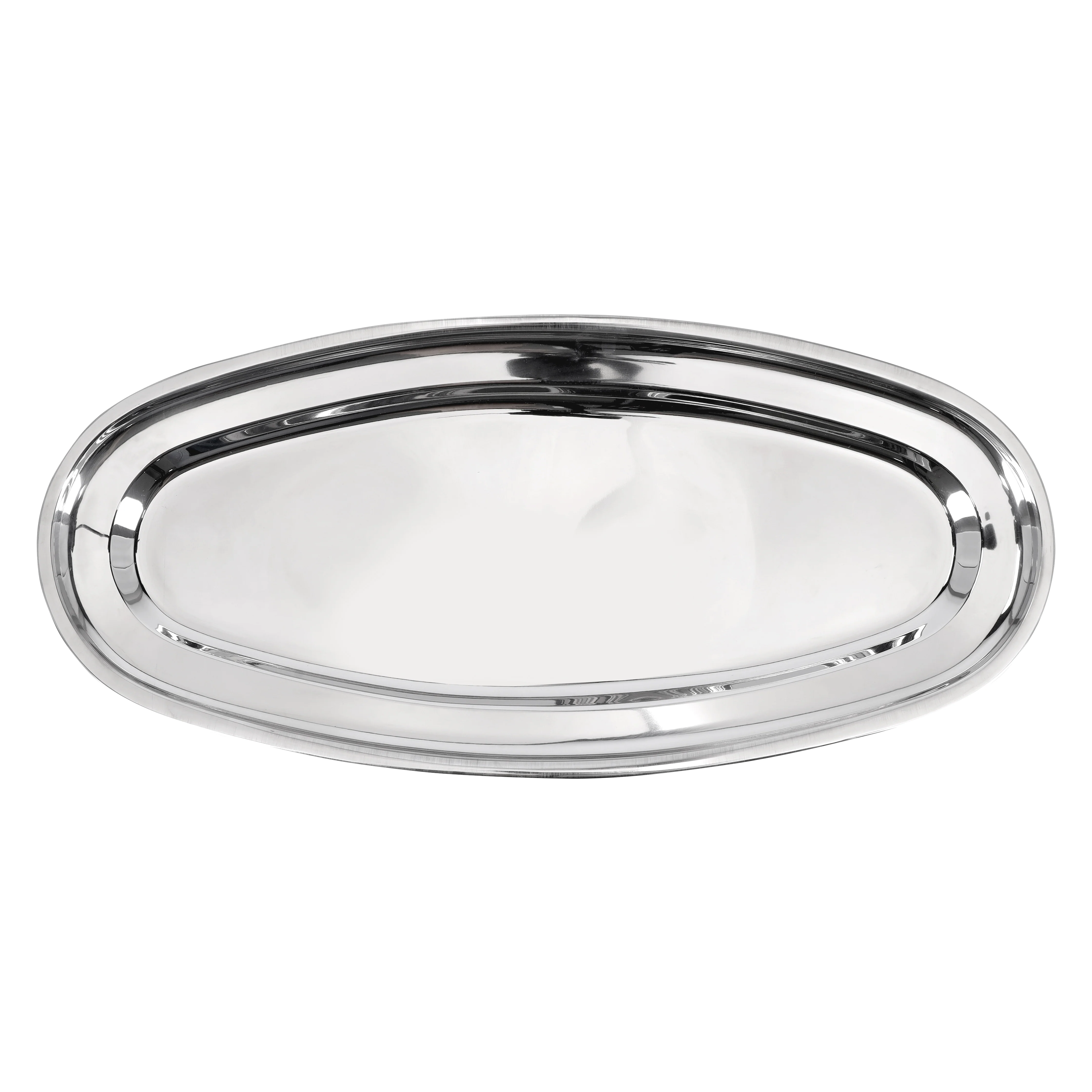 Royalford RF11606 Stainless Steel Fish Tray | Mirror Finish Food Grade Serving Platter | Rust Resistant | Durable SS Kitchen Tray | Perfect for Home & Restaurant Use - Image 3